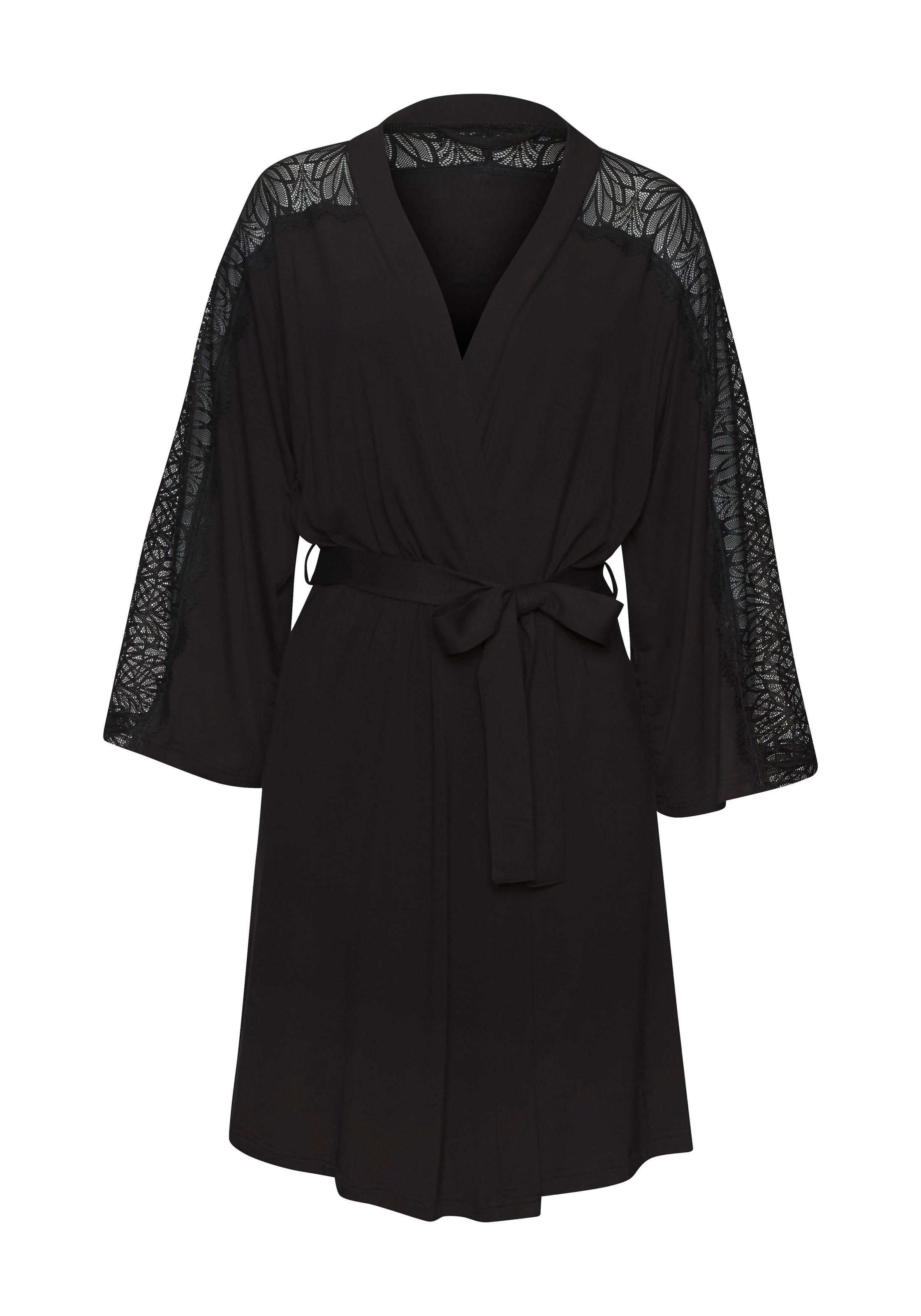 LASCANA Kimono, (1 St.), mit Spitzeneinsatz günstig online kaufen