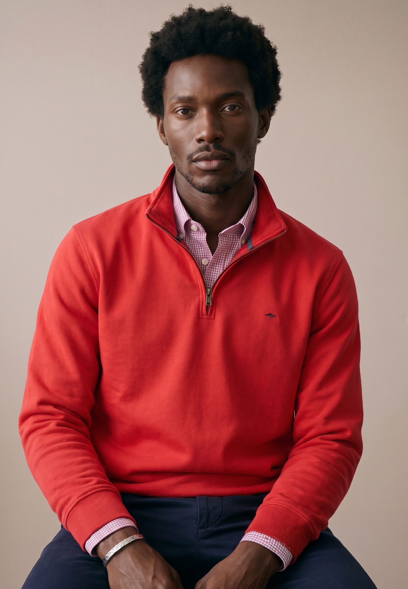 FYNCH-HATTON Sweatshirt, mit Logo Stickerei