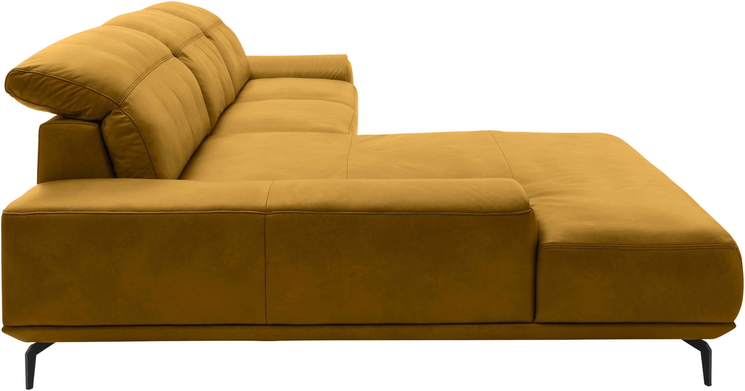 Musterring Wohnlandschaft »MR 2490«, Fuß Schwarz, Sitzhöhe 46cm, wahlweise mit Funktionen, Maße 342x207 cm
