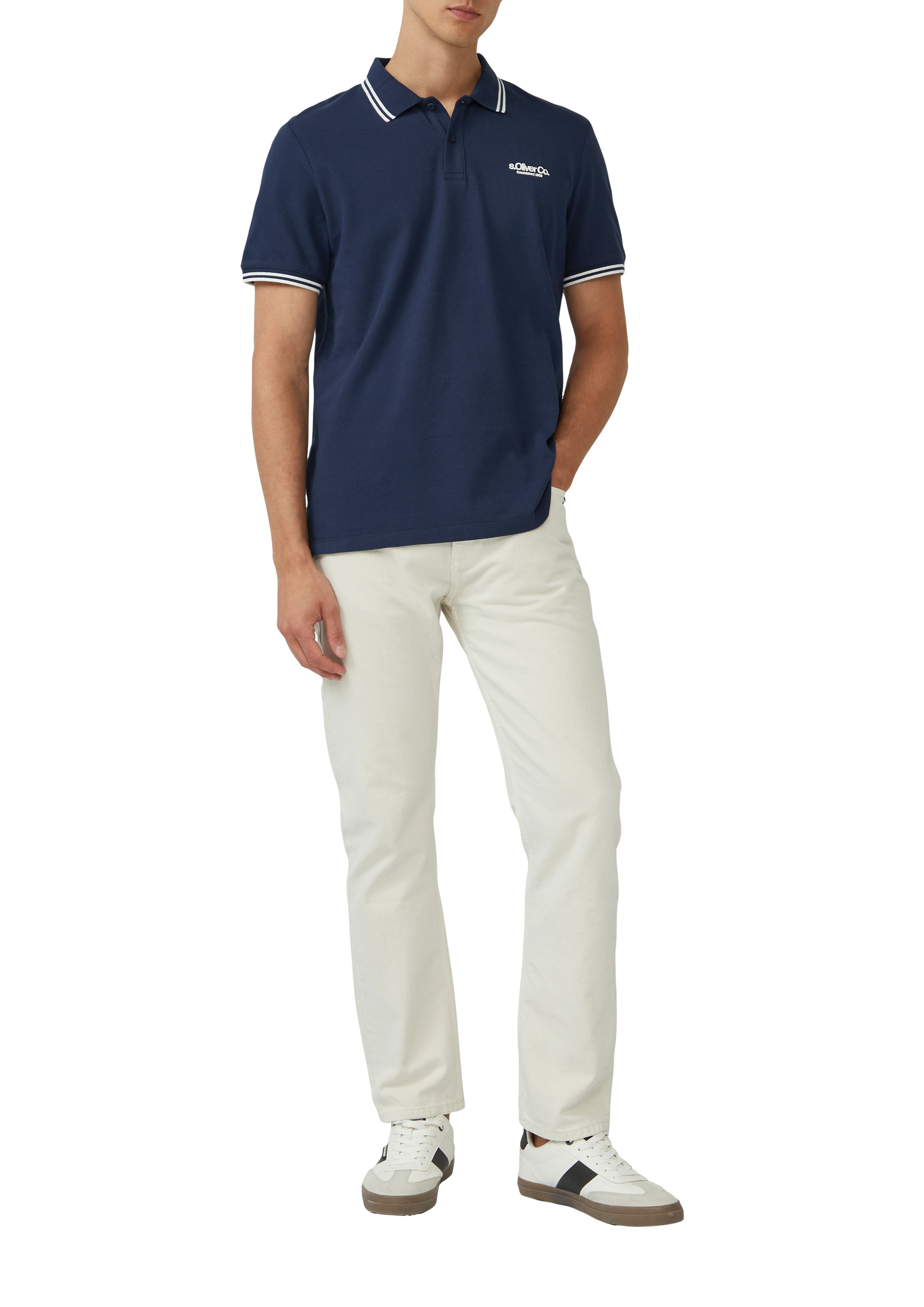 s.Oliver Poloshirt, mit Logo Schriftzug günstig online kaufen
