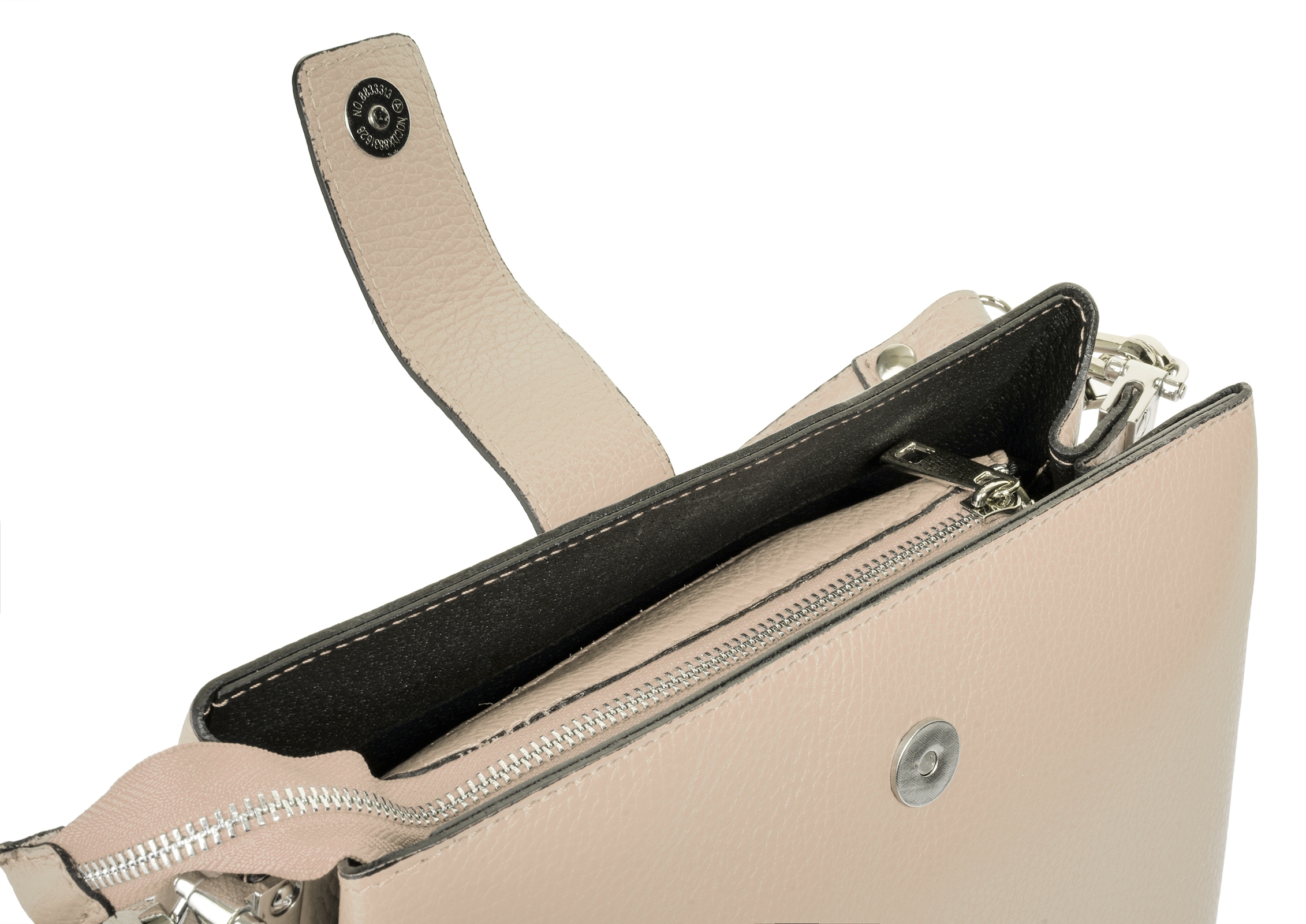 Cluty Henkeltasche, echt Leder, Made in Italy