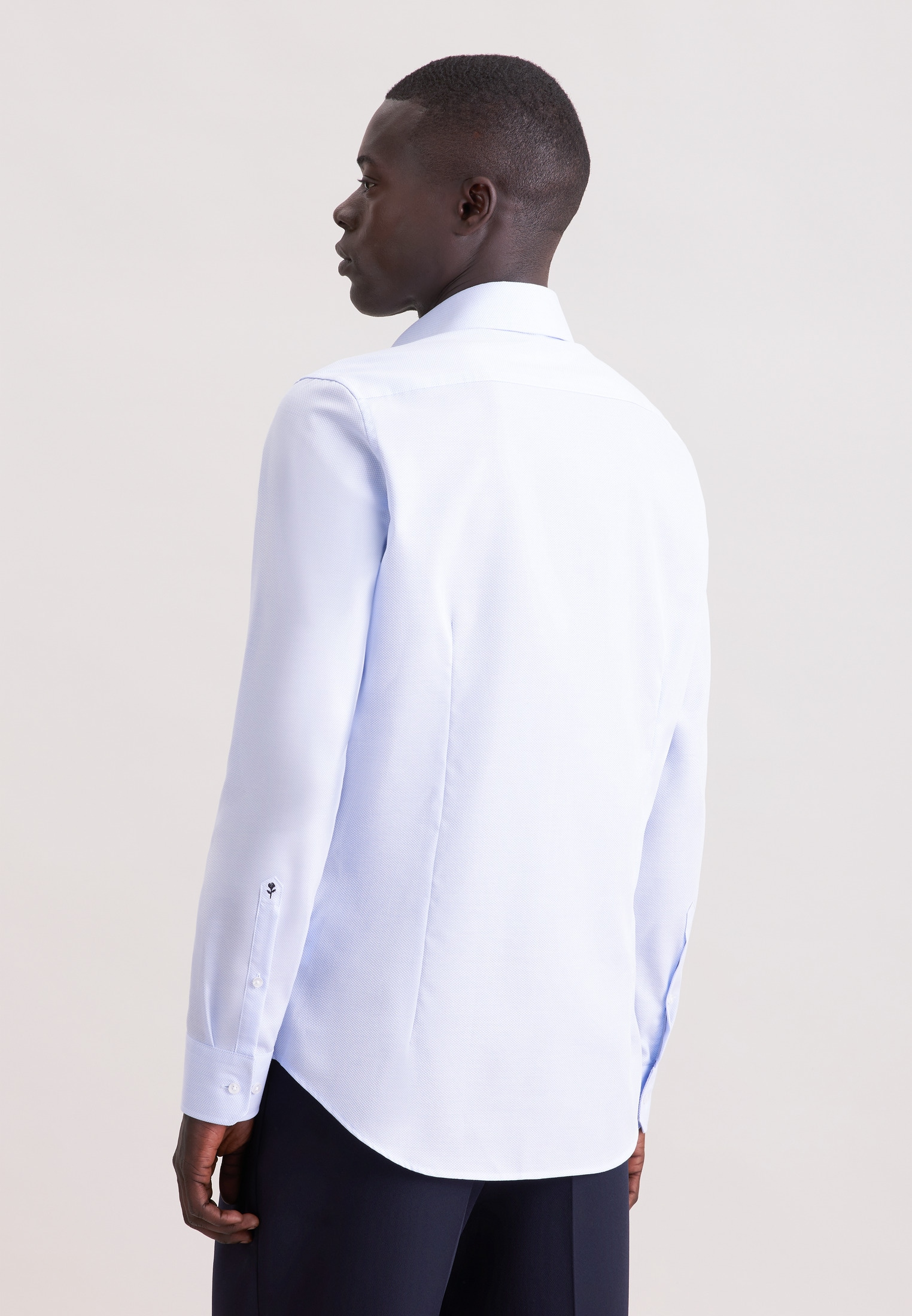 seidensticker Businesshemd »Schwarze Rose« Slim 1/1 Kentkragen Struktur