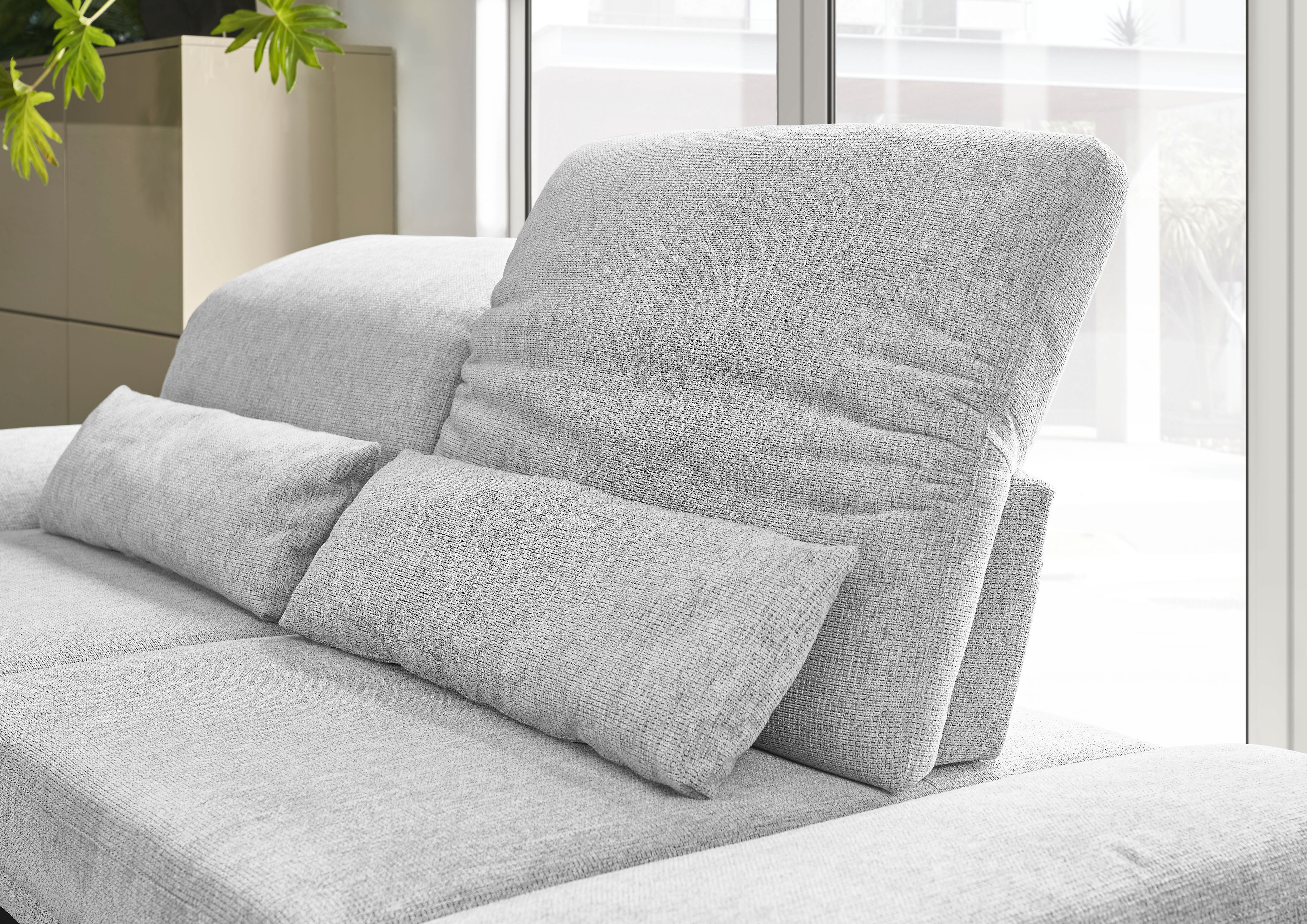 Thumbnail - 3C Candy "Mallow Designsofa mit Komfortfunktionen, modern und bequem, L-Form" Verstellbare Armlehne und Kopfteil, manuel...