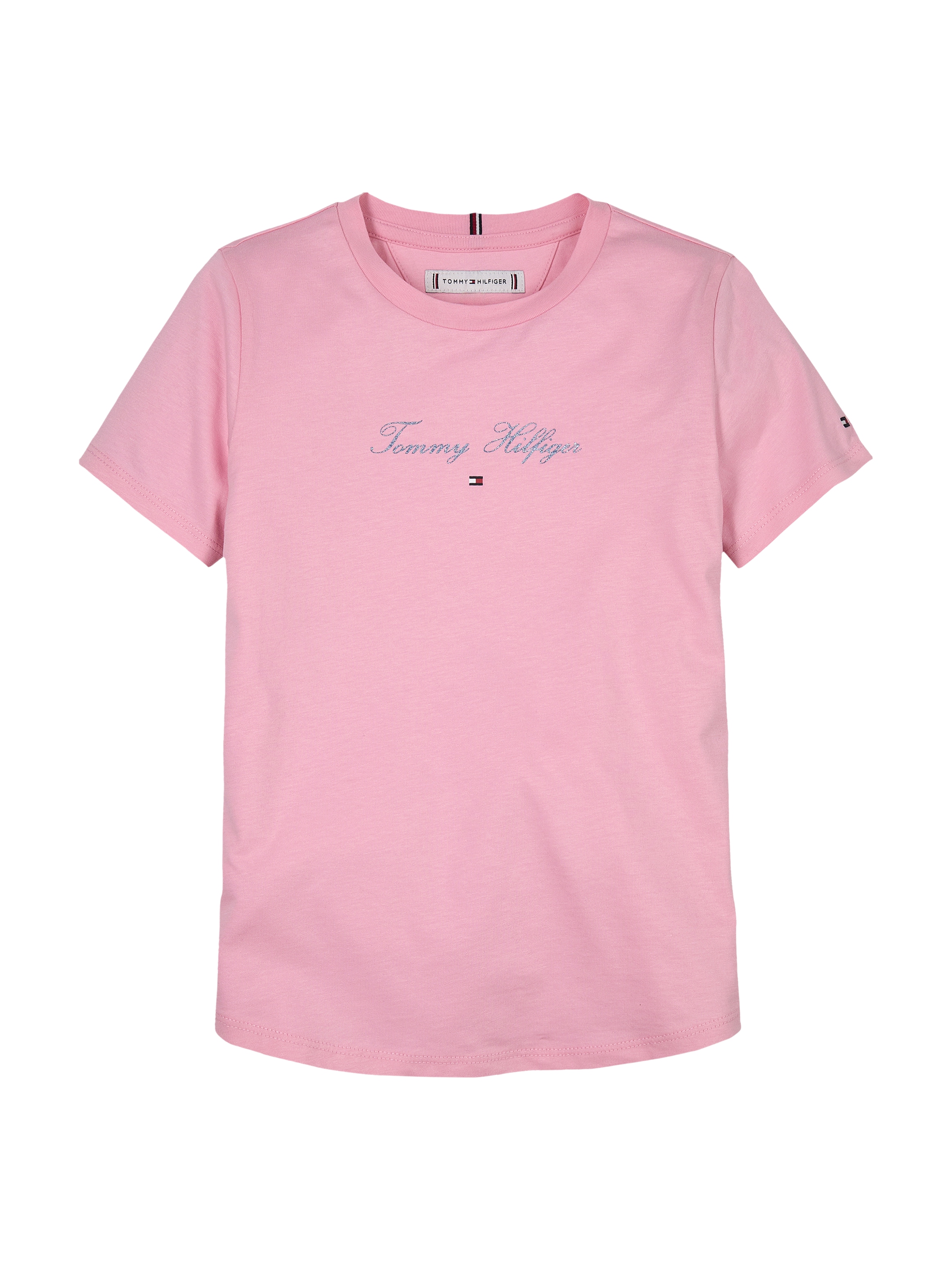 Tommy Hilfiger T-Shirt, mit glitzerndem Schriftzug