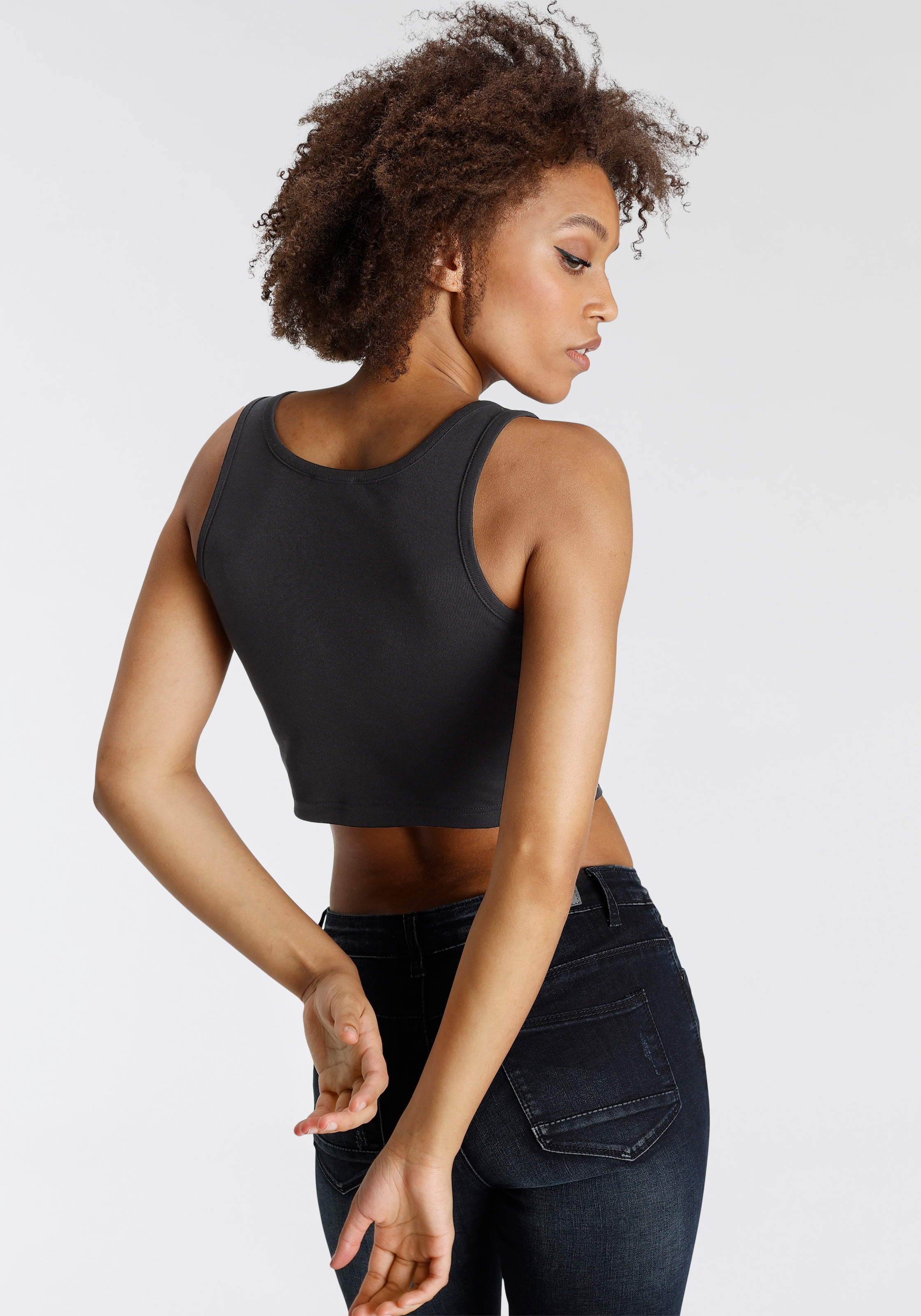 Flashlights Crop-Top, (Packung, 2 tlg., 2er- Pack), kurze Länge  NEUE KOLLEKTION