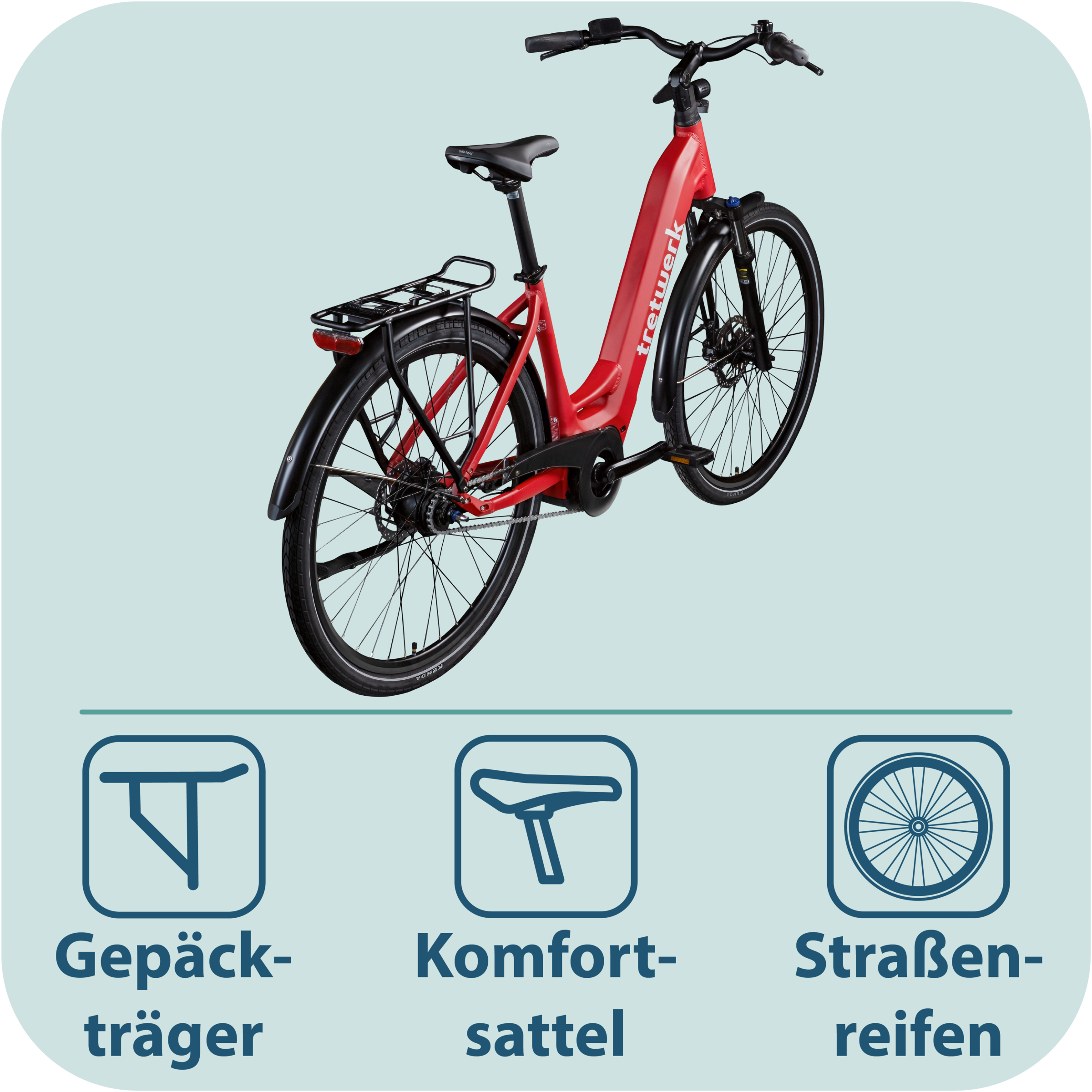 Tretwerk »Amber Nexus« 8 Gang Nabenschaltung Mittelmotor 250 W Tretwerk Amber Nexus E Bike Damen 28 Zoll Elektrofahrrad 155 - 185cm