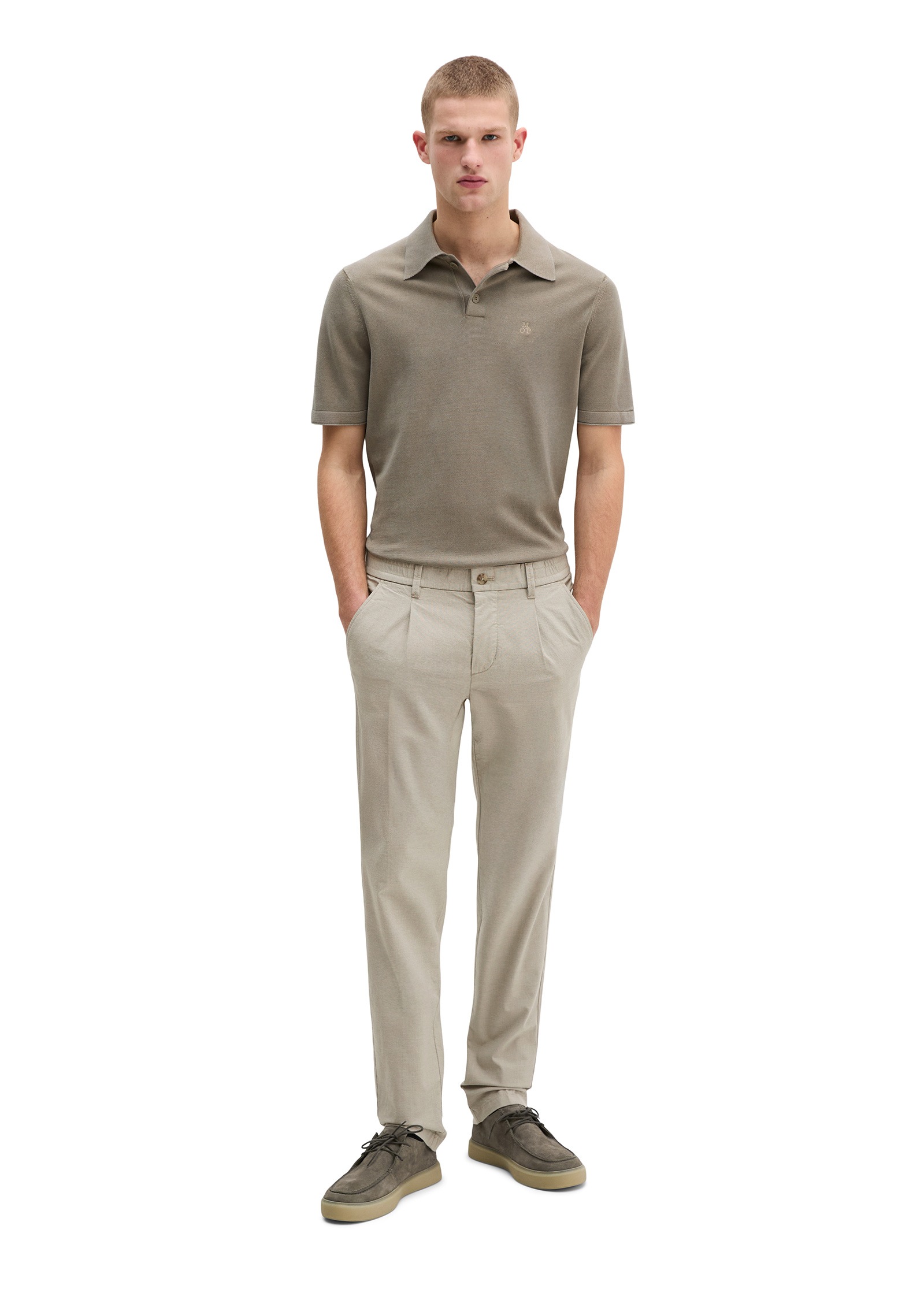 Marc O'Polo Chinohose »mit Bundfalten-Details«