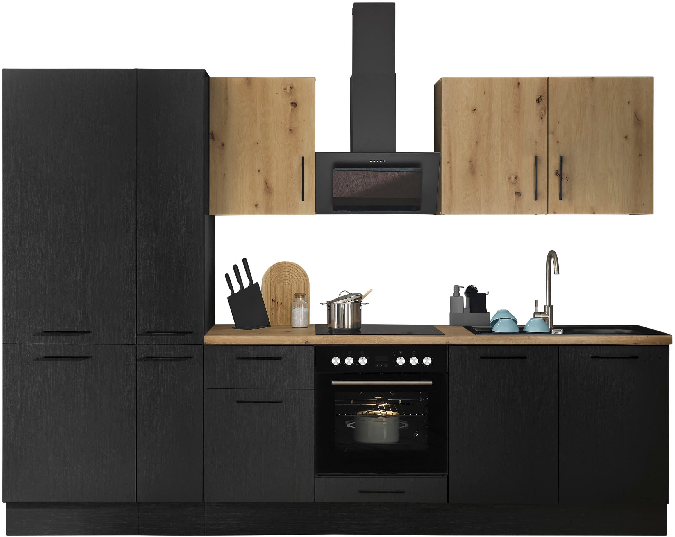 BASIC by Balculina Küchenzeile "Turin" Breite 300 cm, wahlweise mit E-Gerät günstig online kaufen