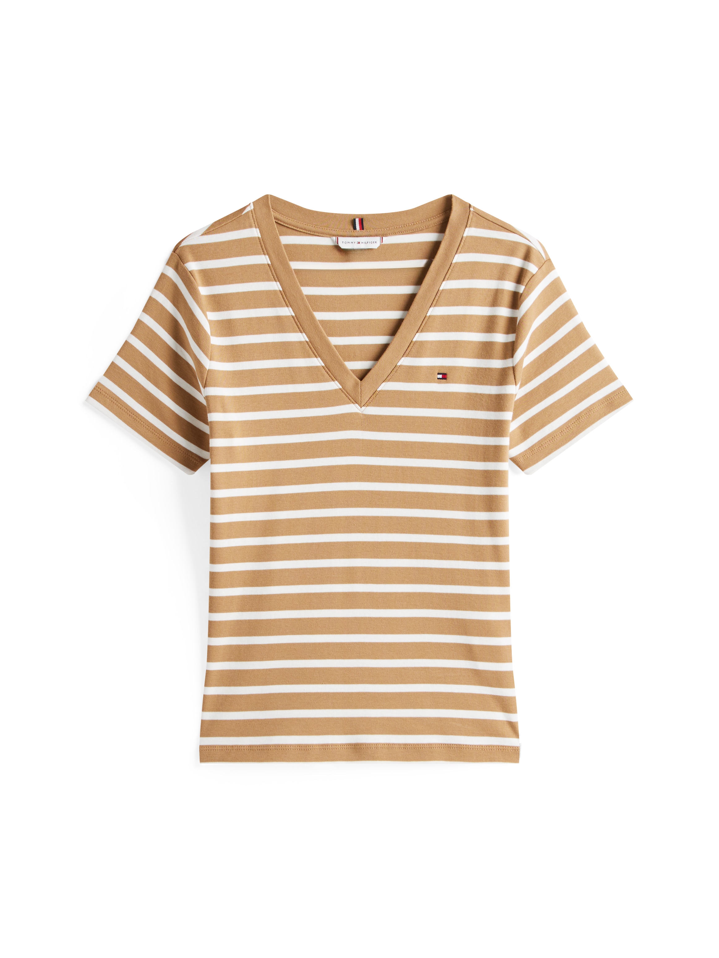Tommy Hilfiger T-Shirt »SLIM CODY V-NK SS«, mit Logostickerei