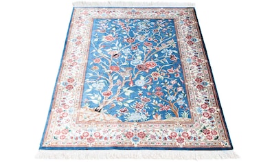 Orientteppich »Perser - Ghom - 118 x 75 cm - hellblau«, rechteckig