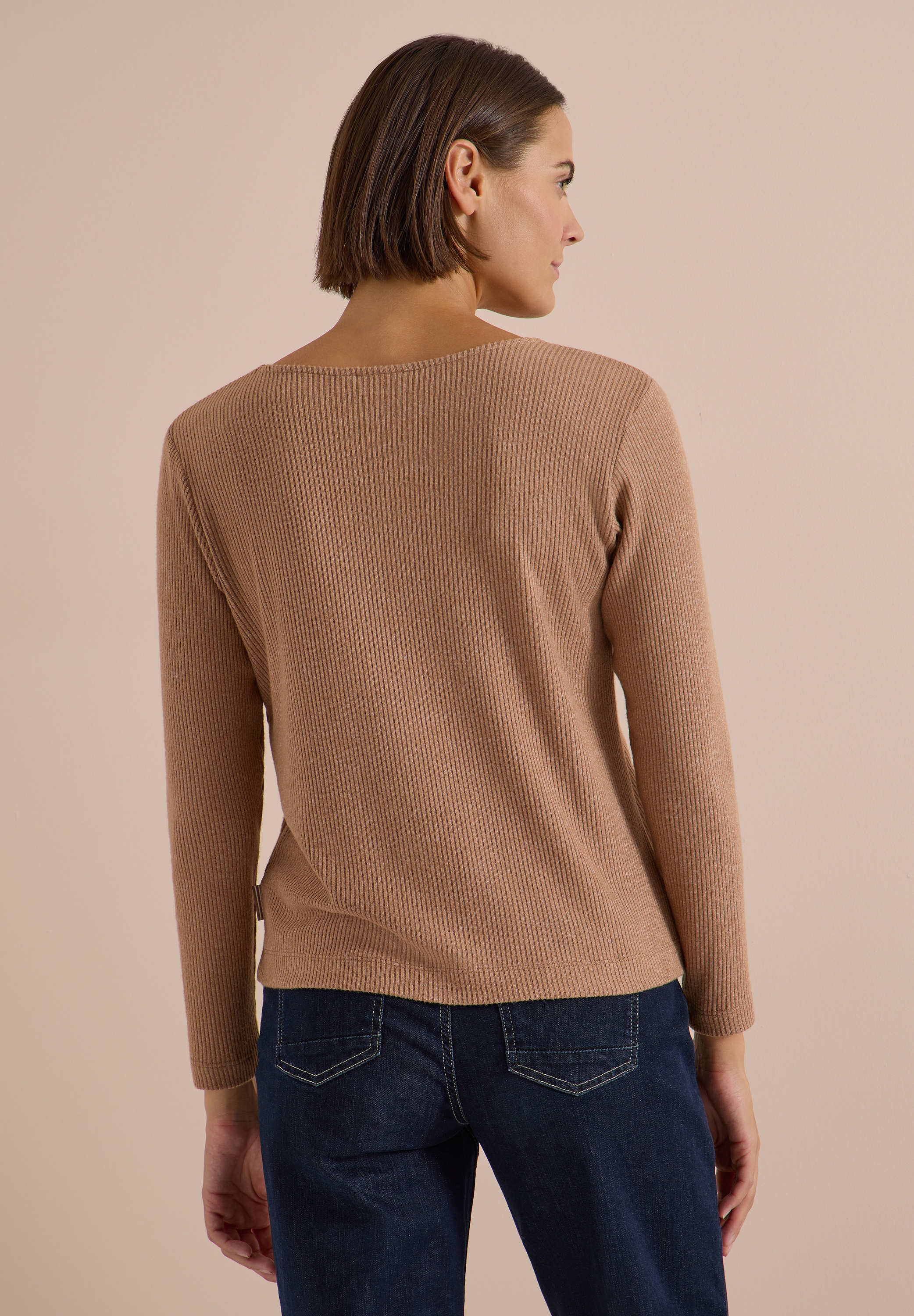 Cecil Langarmshirt in Unifarbe
