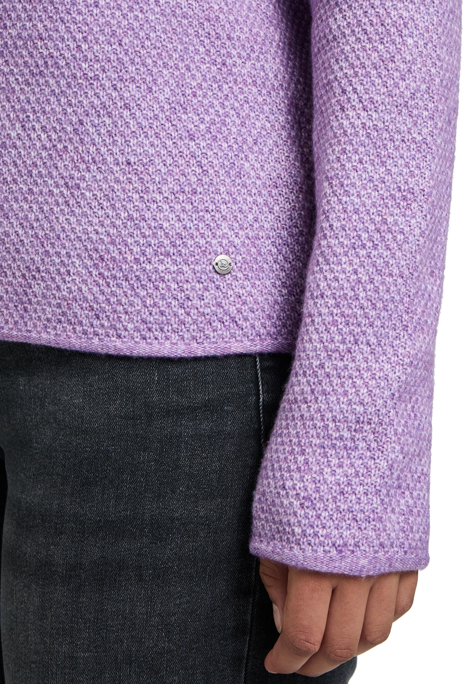 Betty&Co Strickpullover »Betty & Co Damen Strickpullover mit Rundhalsausschnitt«, (1 tlg.), Struktur