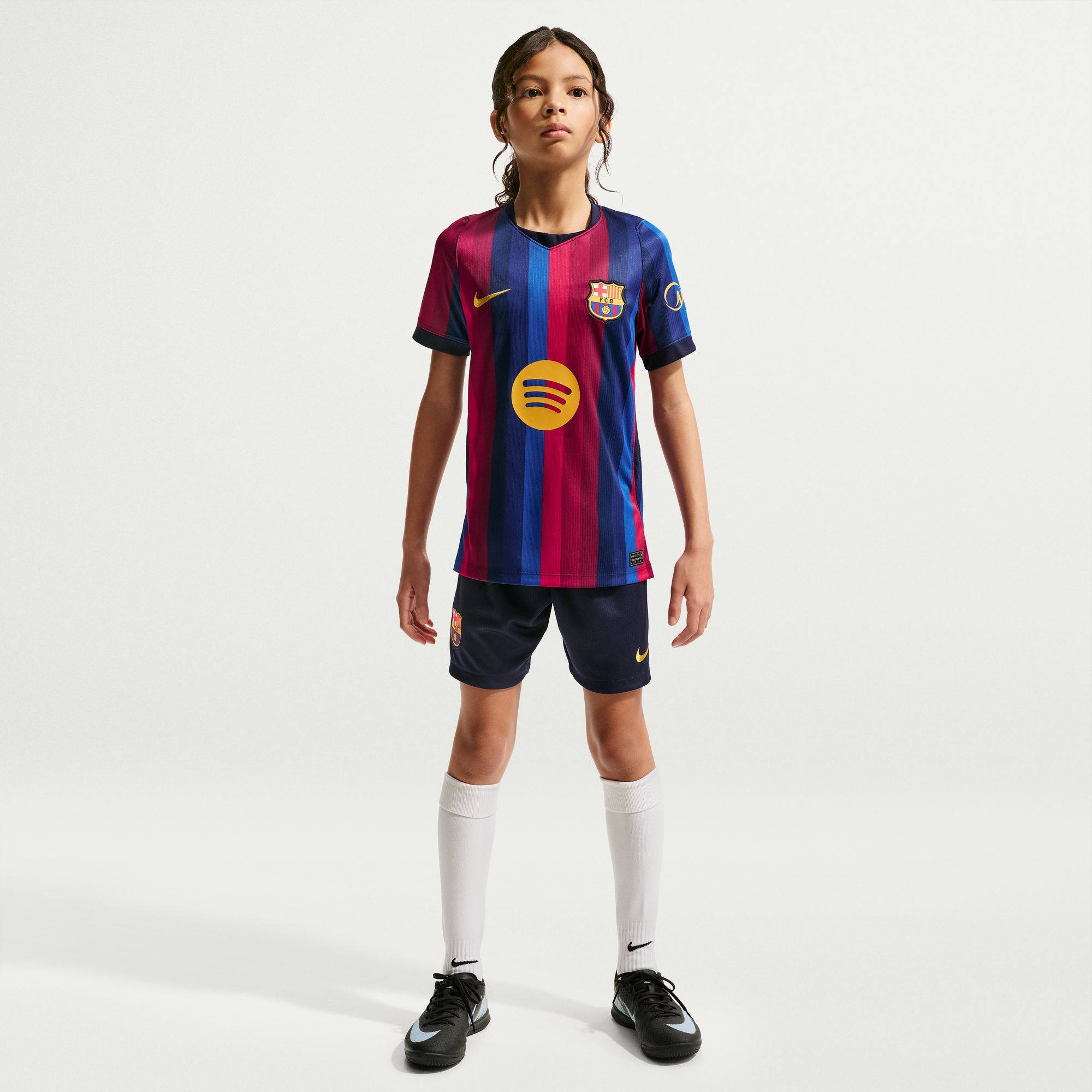 Nike Fußballtrikot »FCB Y NK DF JSY SS STAD HM« mit Rundhalsausschnitt, Kurzarm, aus Polyester