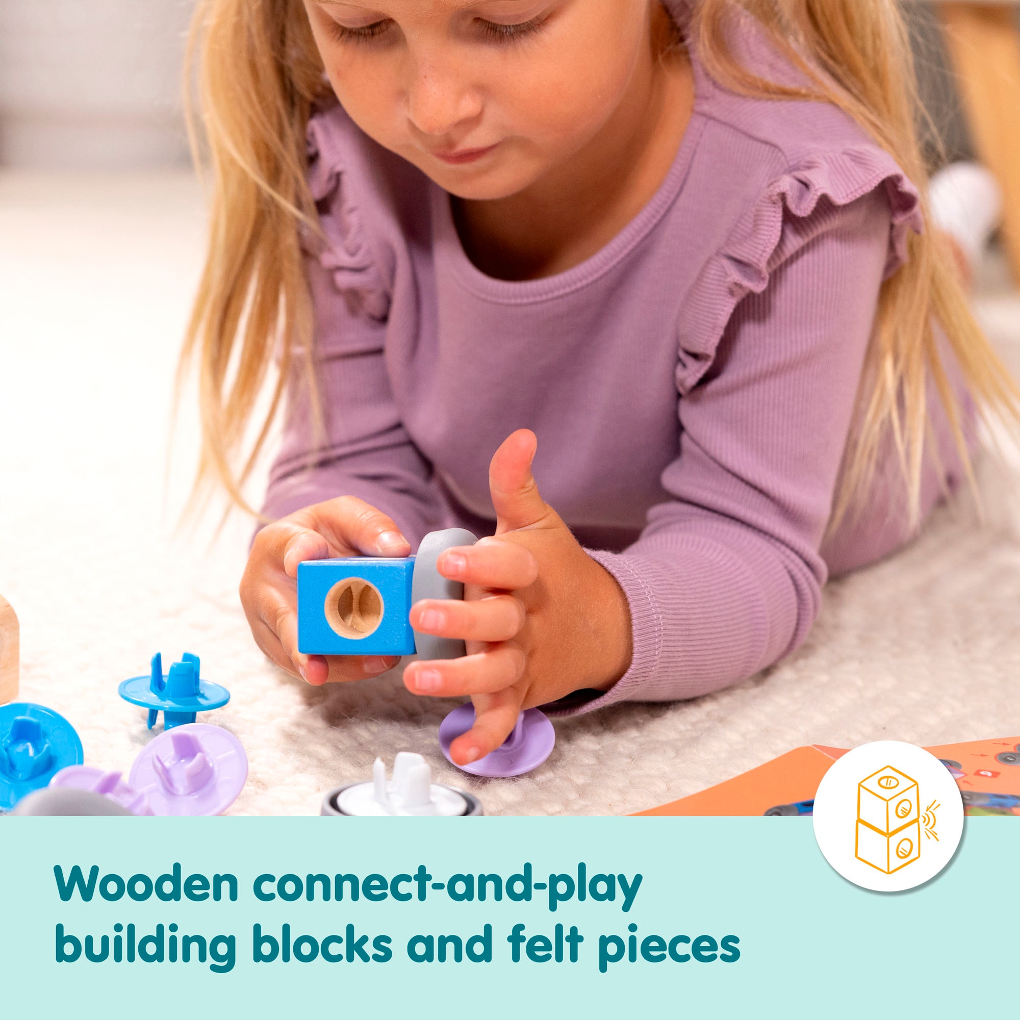 Spin Master Spielbausteine »Melissa & Doug Blockables Stadt«, (73 St.)
