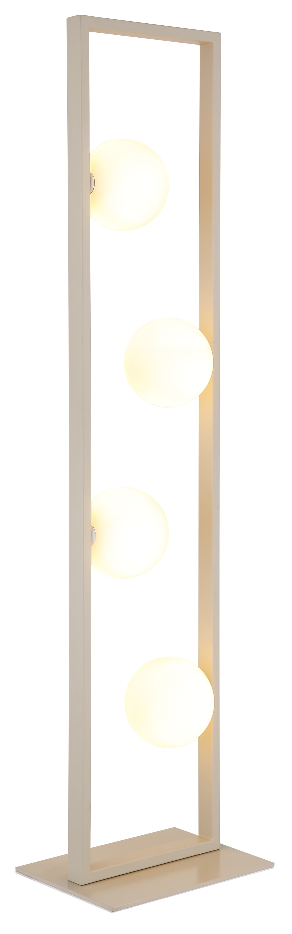 NOWA Stehlampe »NANDA« G9 1 Stk. Stehleuchte,Sand,Wohnraum,Schlafzimmer,Glaskugel opal,Flur,modern