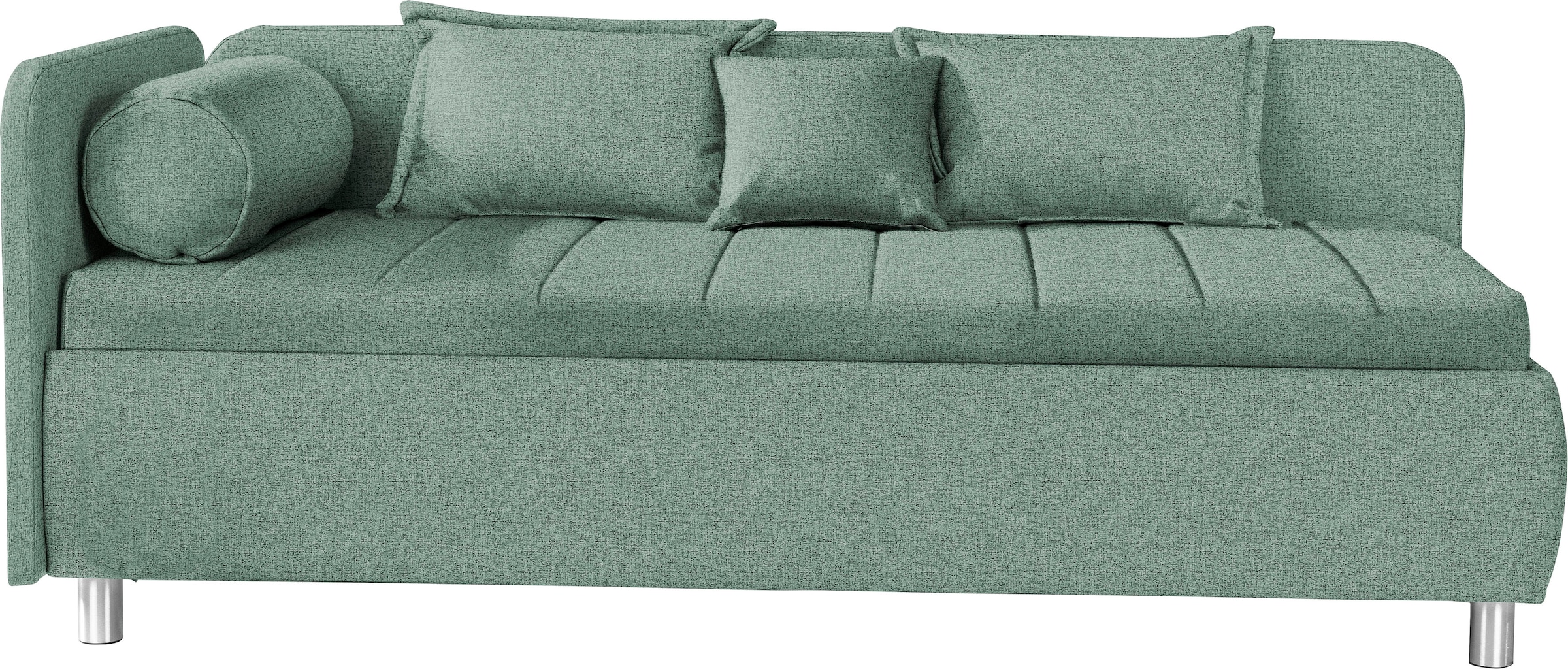 alina Schlafsofa "Kiana", mit Bettkasten und Zierkissen, Liegefläche 90/200 cm oder 100/200 cm