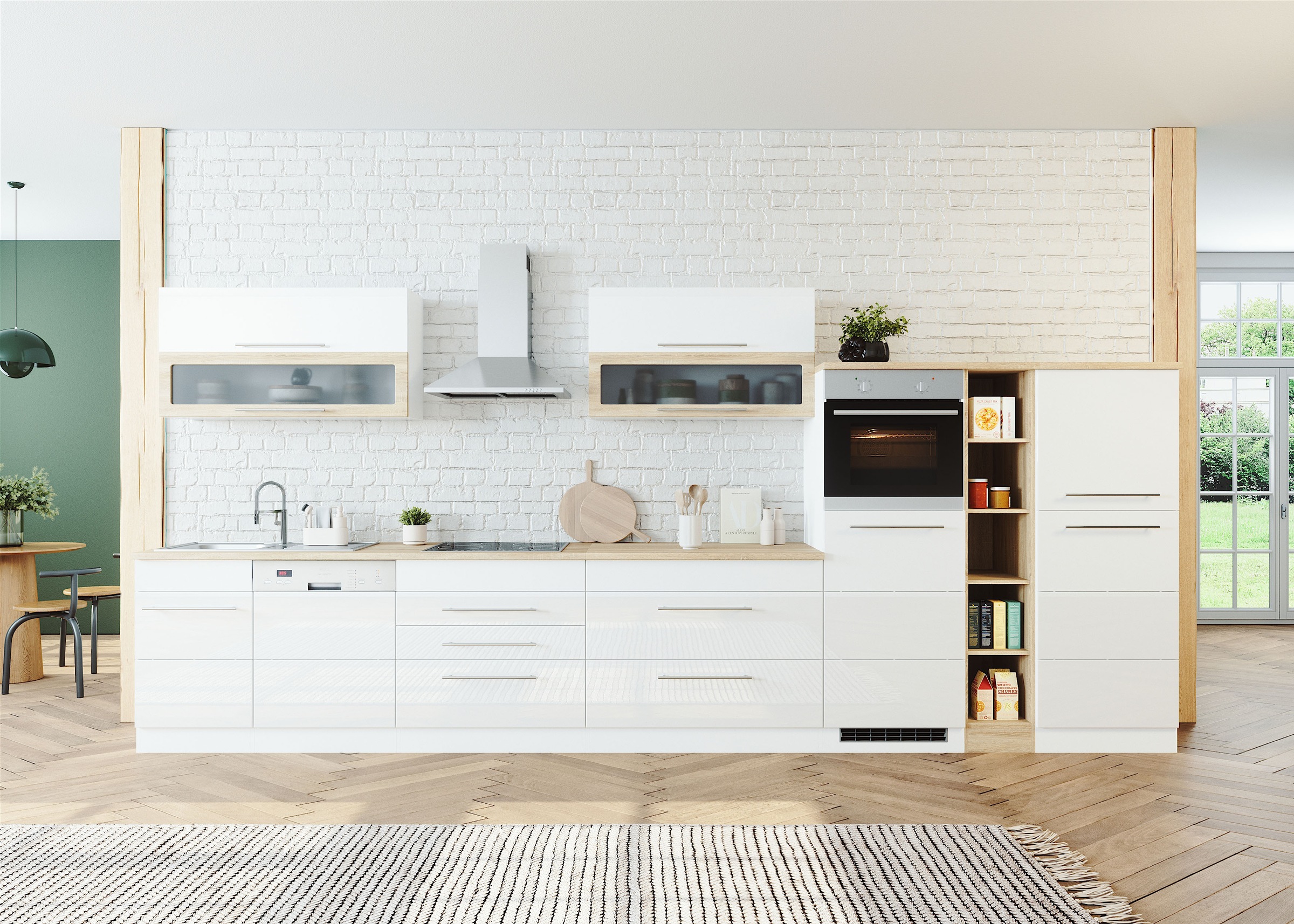 KOCHSTATION Küchenzeile "KS-Wien" Breite 440 cm, wahlweise mit E-Geräten günstig online kaufen