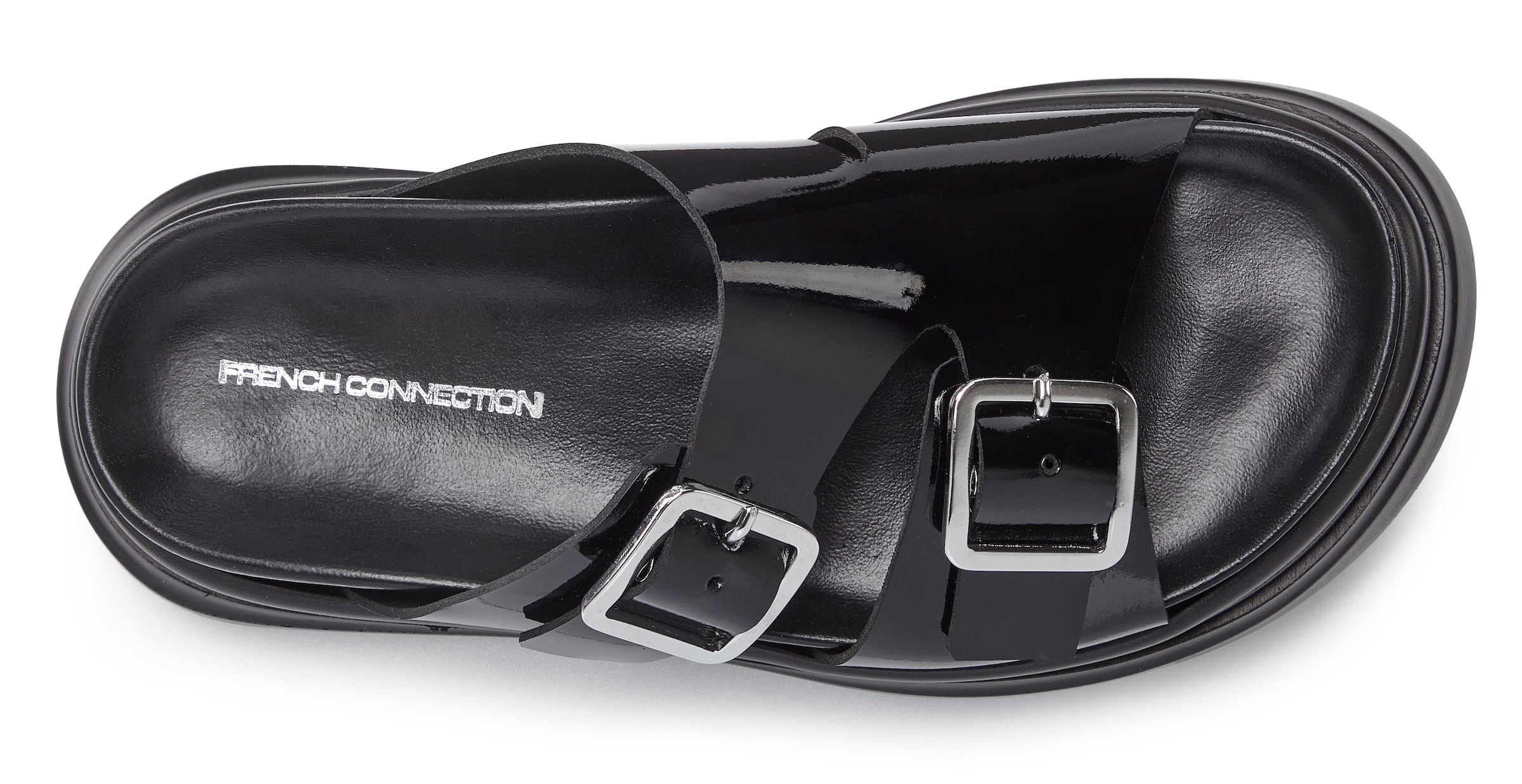 French Connection Pantolette, Mule, Sandale, offener Schuh aus Leder