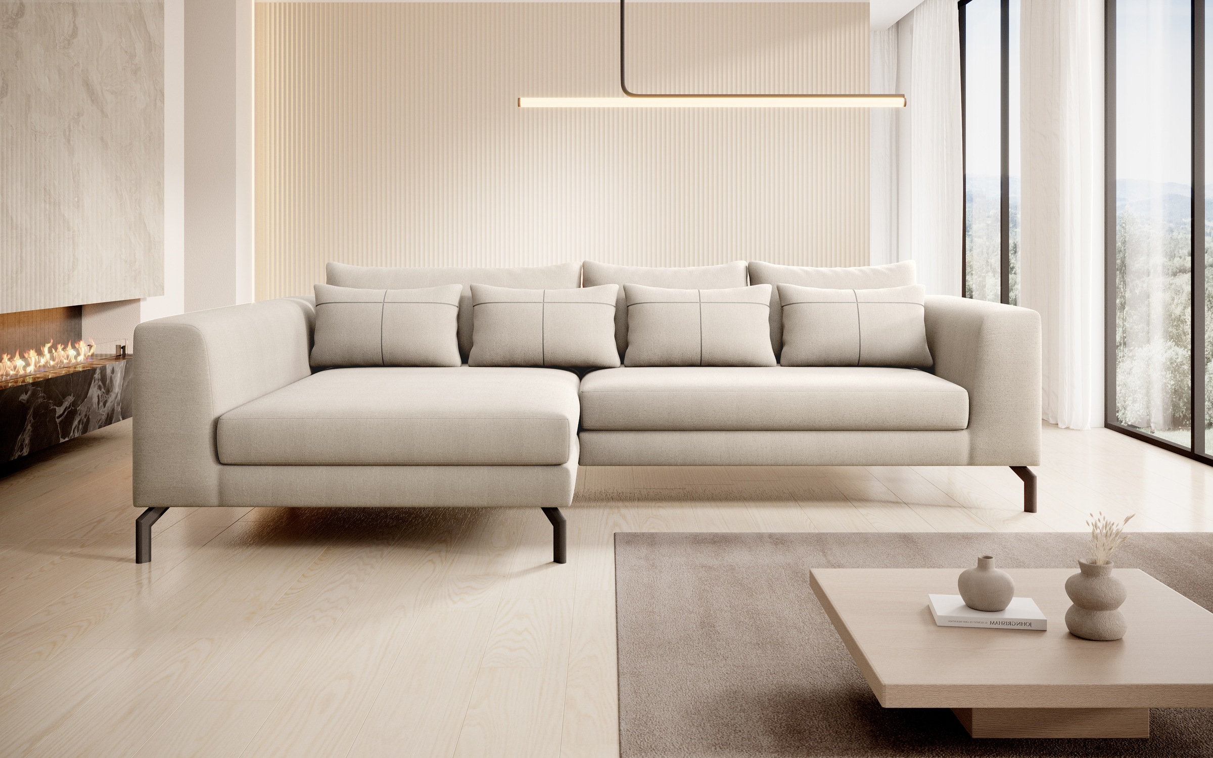 Home Affaire Cross Ecksofa Beige 4