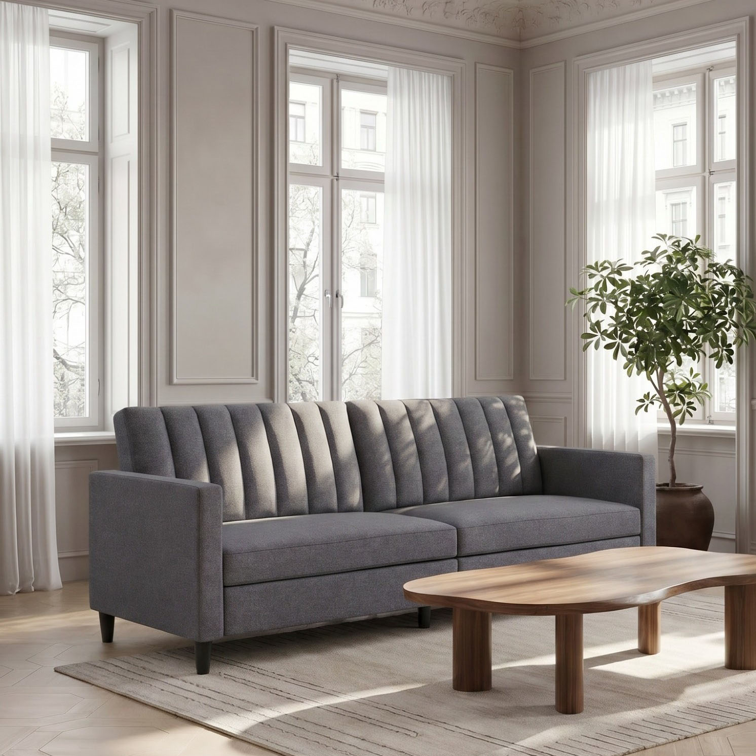 Dorel Home 3-Sitzer "Celine" Rückenlehne 2-teilig und 3-fach verstellbar, Sitzhöhe 43 cm