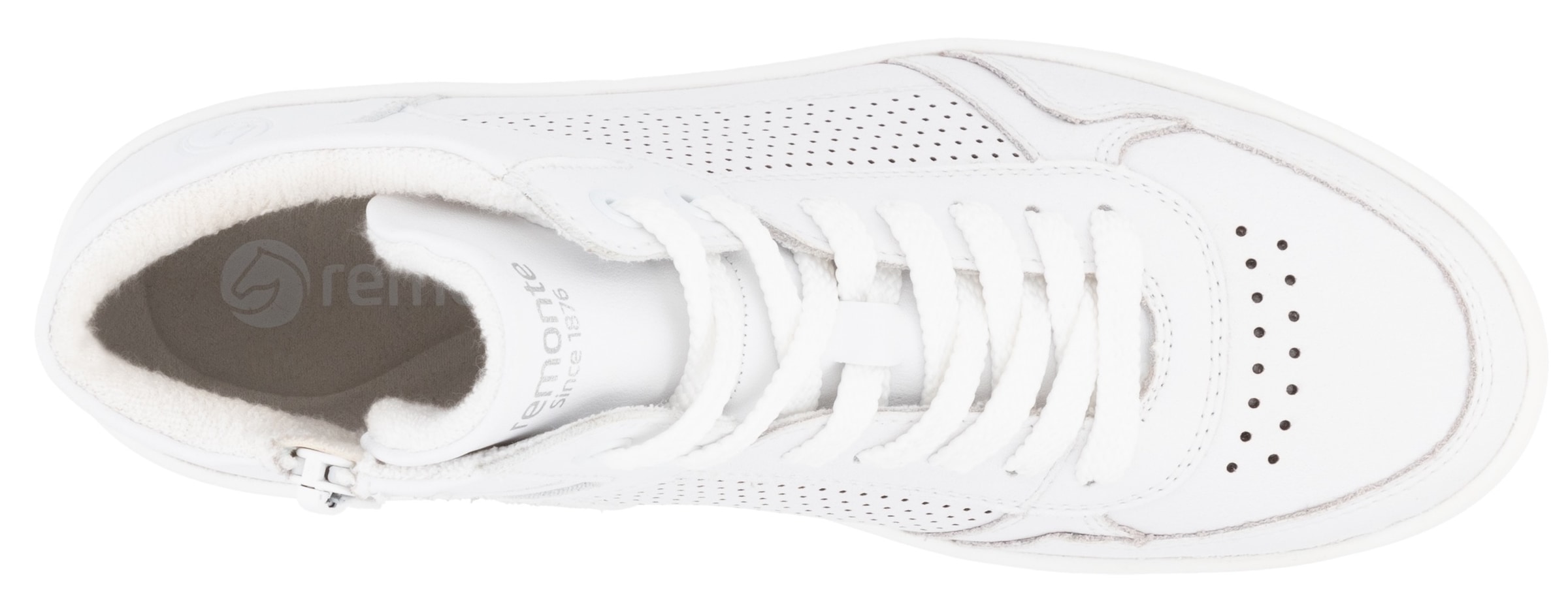 Remonte Plateausneaker, Freizeitschuh, Schnürschuh, High Top-Sneaker mit Kontrastbesatz