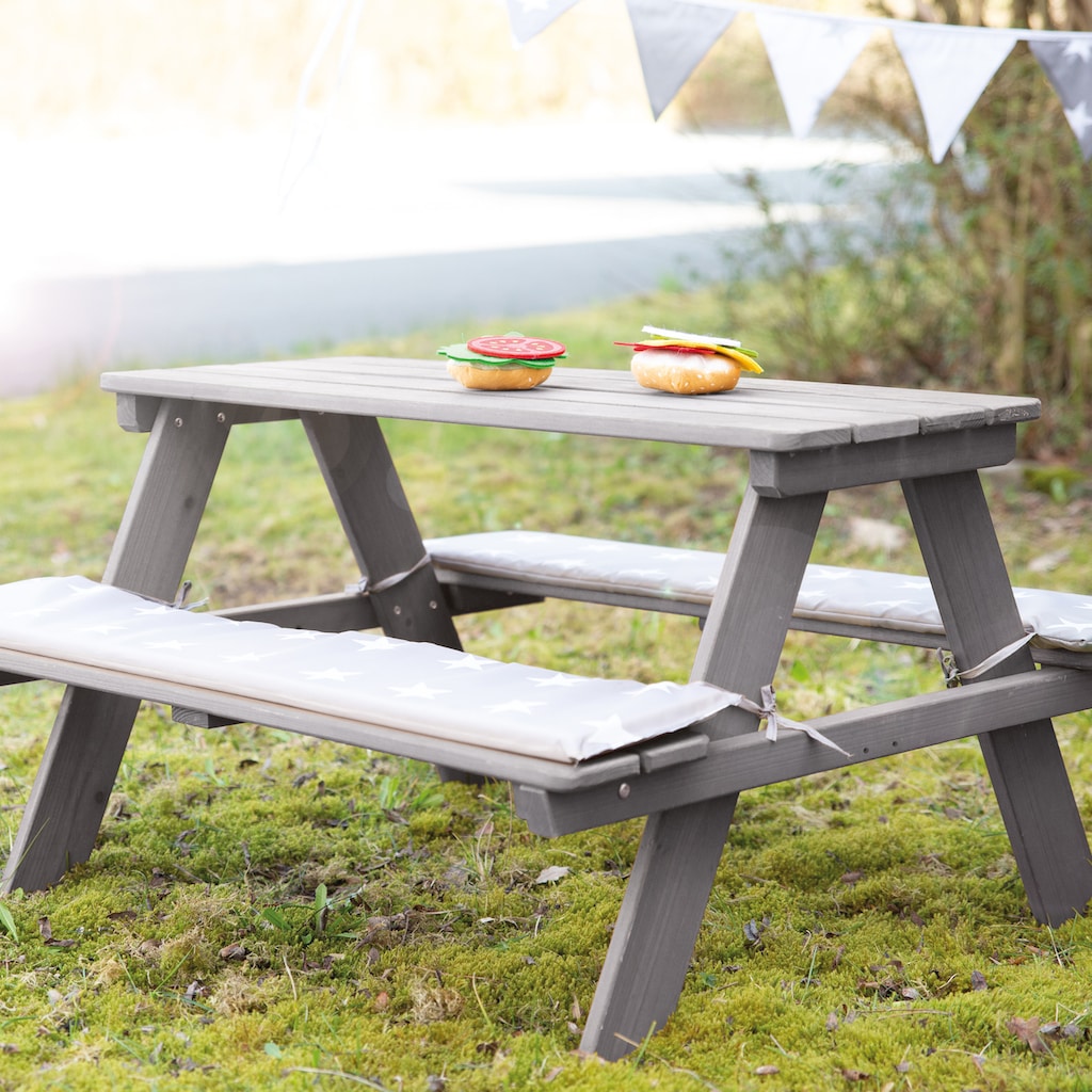 roba® Kindersitzgruppe »Picknick for 4 Outdoor +, Grau«, (Set)