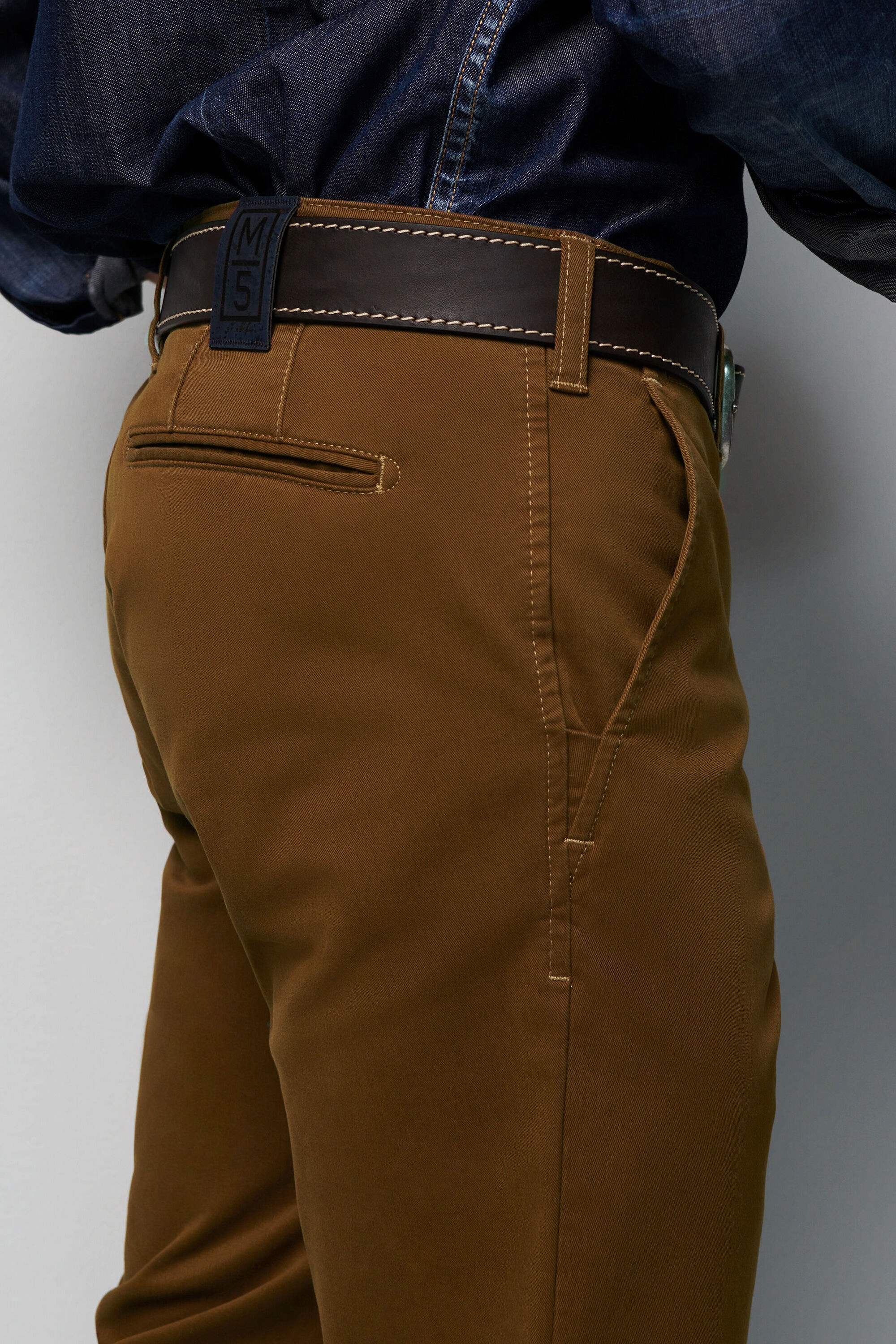 MEYER Chinos »M5 Chino«, im unifarbenen Design