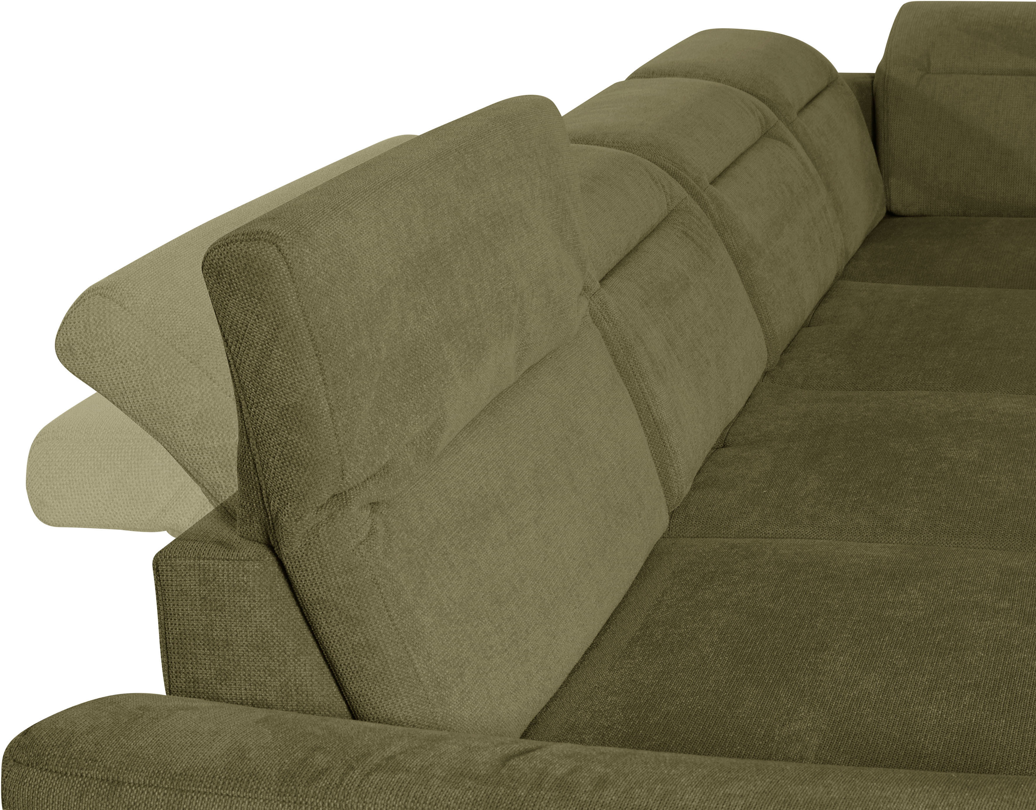 Thumbnail - sit&more Wohnlandschaft "Percy U-Form" 15 cm Fußhöhe, Sitztiefenverstellung, wahlweise in 2 Fußfarben