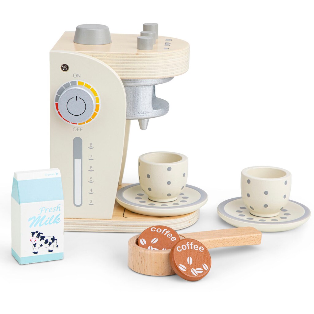 New Classic Toys® Kinder-Kaffeemaschine »Holzspielzeug, Bon Appetit - Kaffeemaschine, Creme«