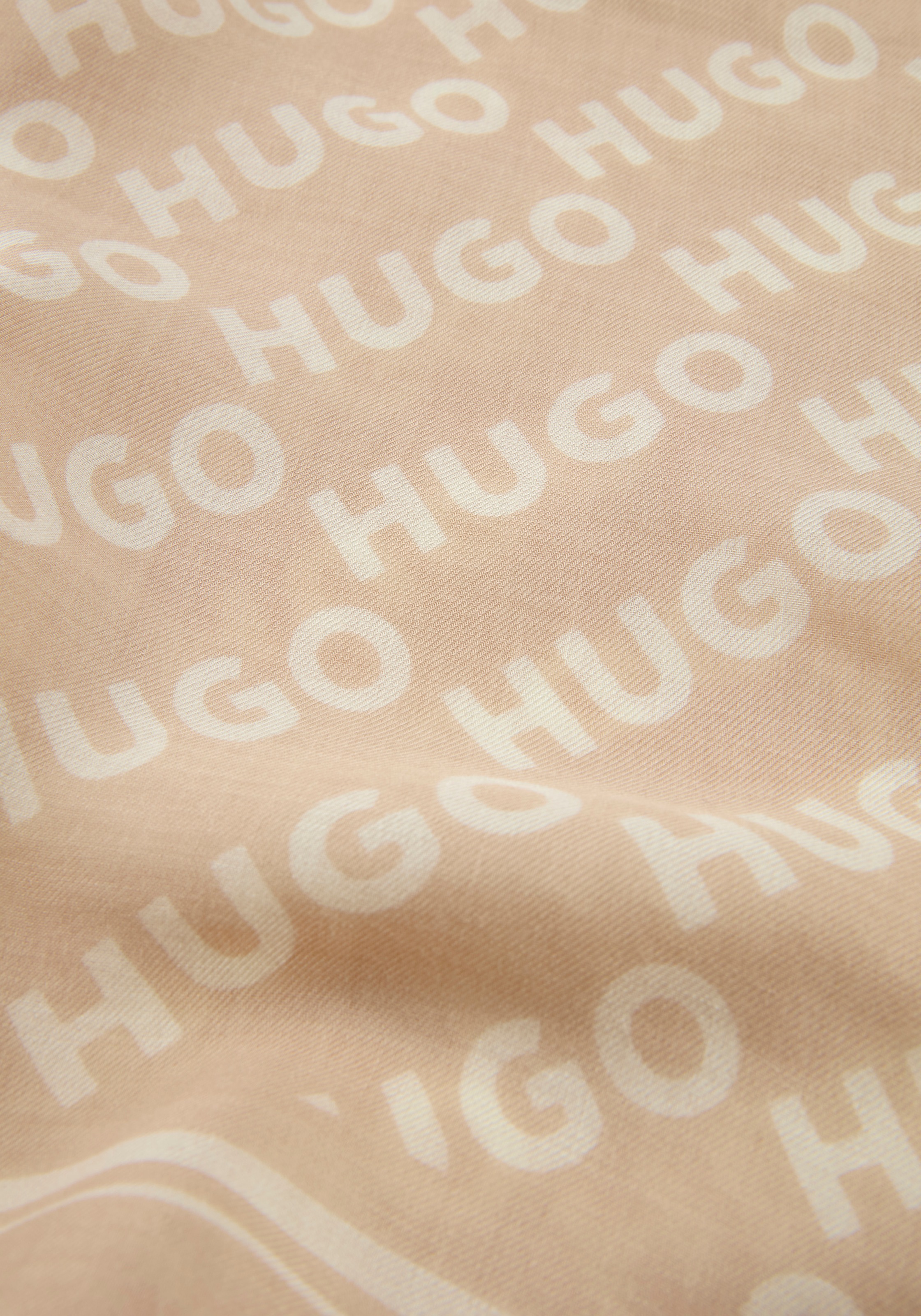 HUGO Schal Alycia 120*120, mit HUGO-Logodrucken günstig online kaufen