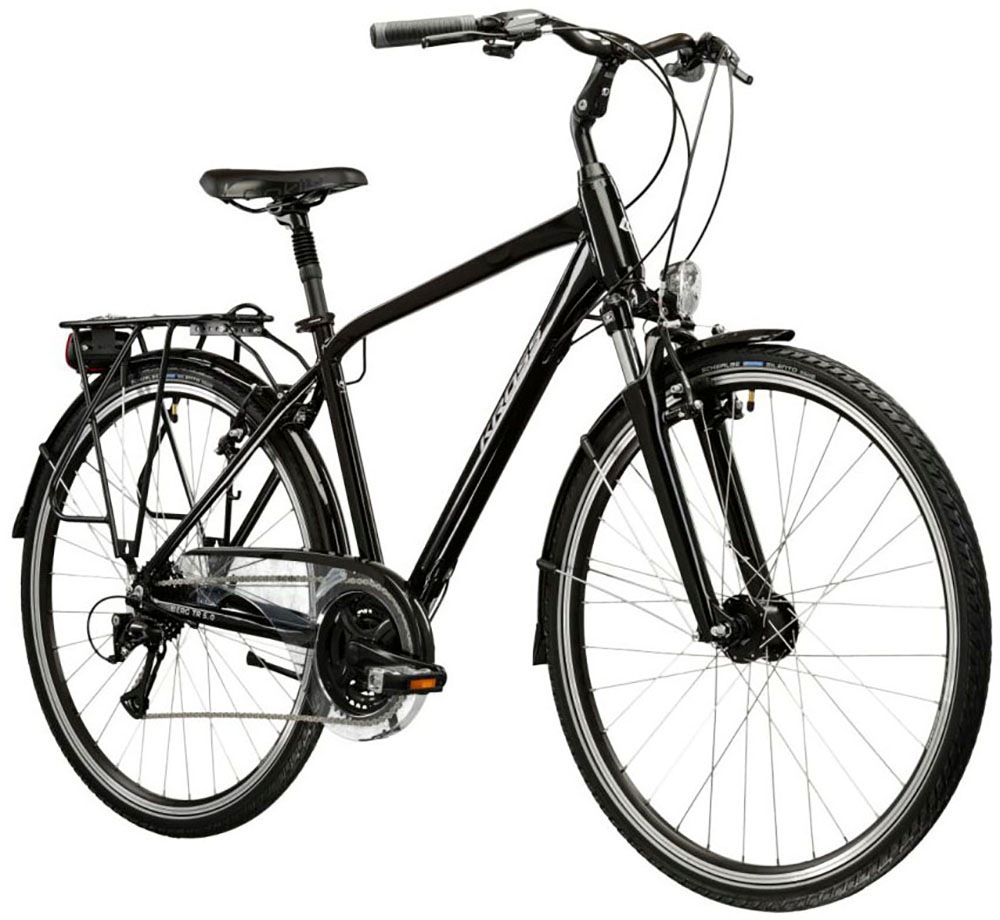Kross Trekkingrad »Herren-Trekkingrad 28" Berg TR 5.0 Schwarz 24 Gänge« 24 Gang Shimano ACERA M3020 Schaltwerk Kettenschaltung