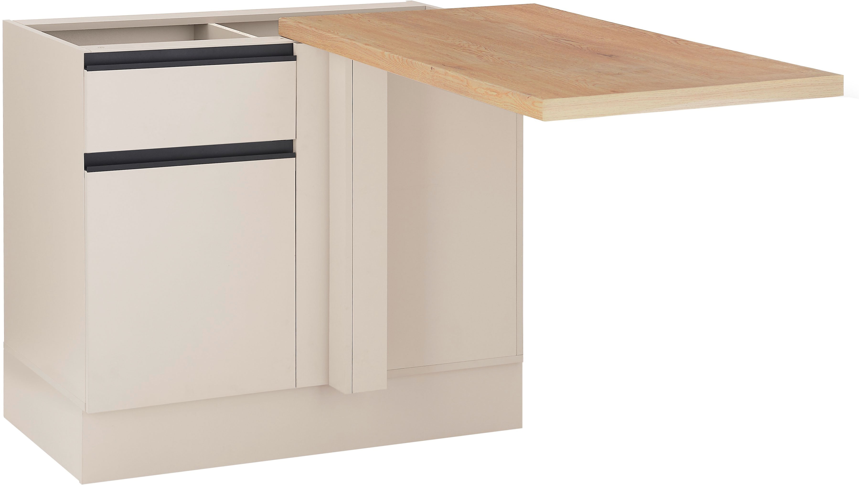 BASIC by Balculina Eckunterschrank "Nizza B/H/T 115x87x60 cm" 1 Stk. tlg. Breite 115 cm, Softclose