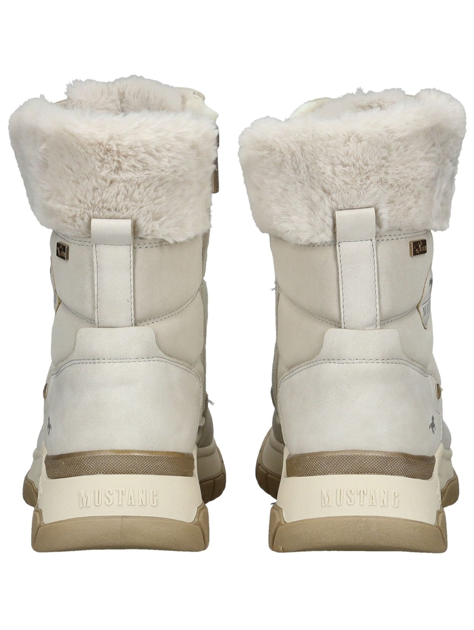 Mustang Shoes Schnürstiefelette »Mustang Shoes Stiefelette Lederimitat/Textil«