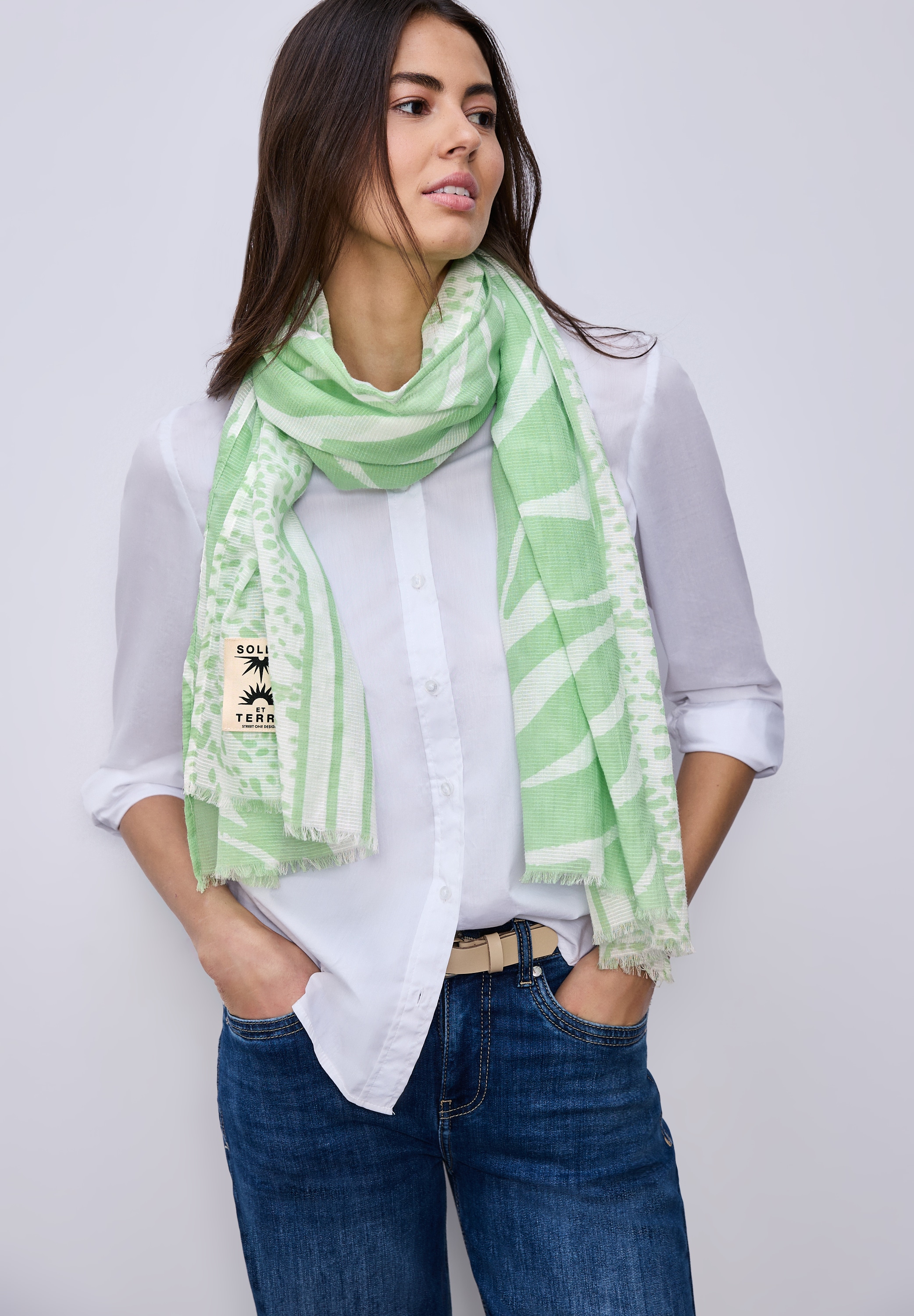 STREET ONE Schal mit Mustermix günstig online kaufen