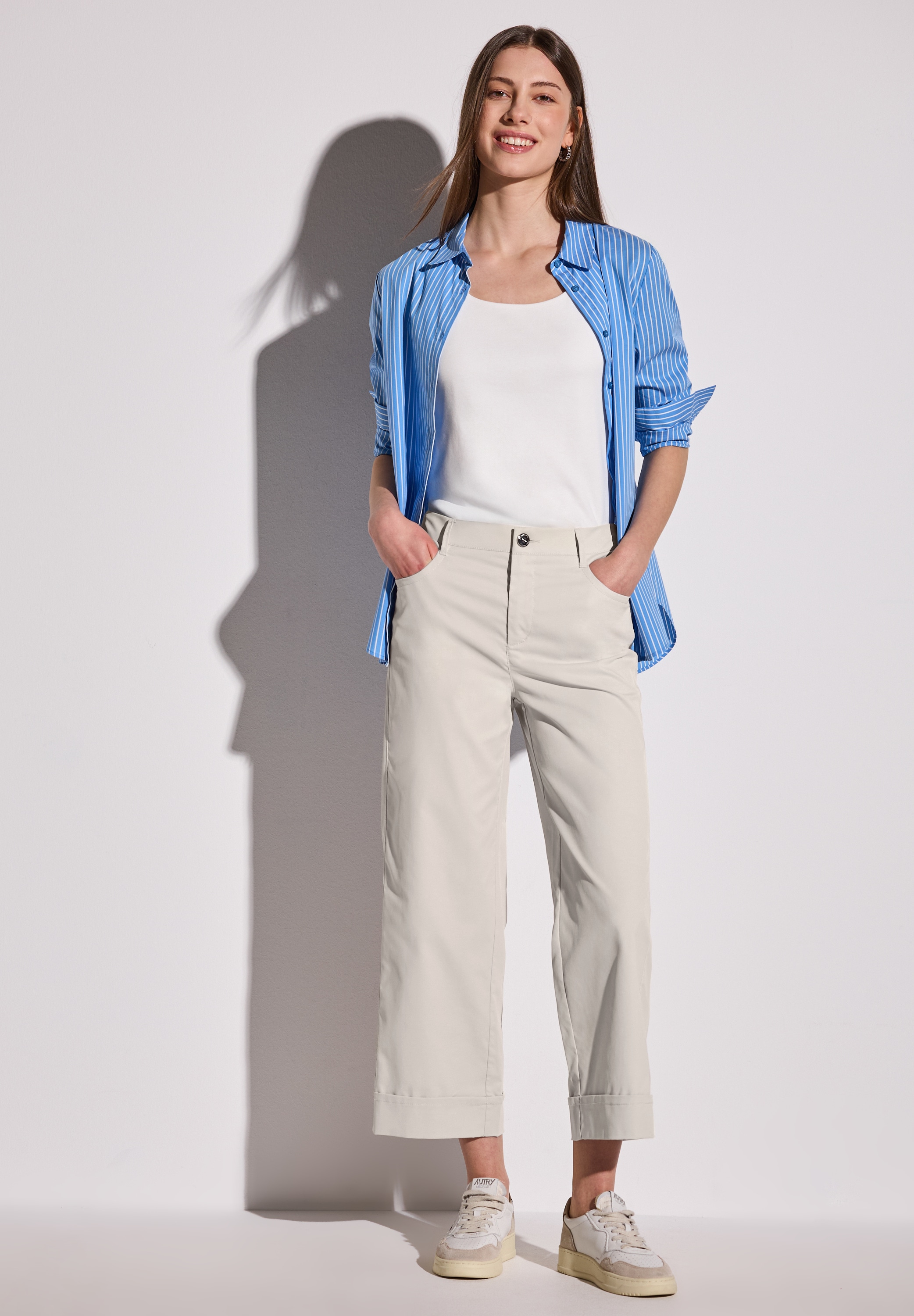 STREET ONE Stoffhose, High Waist