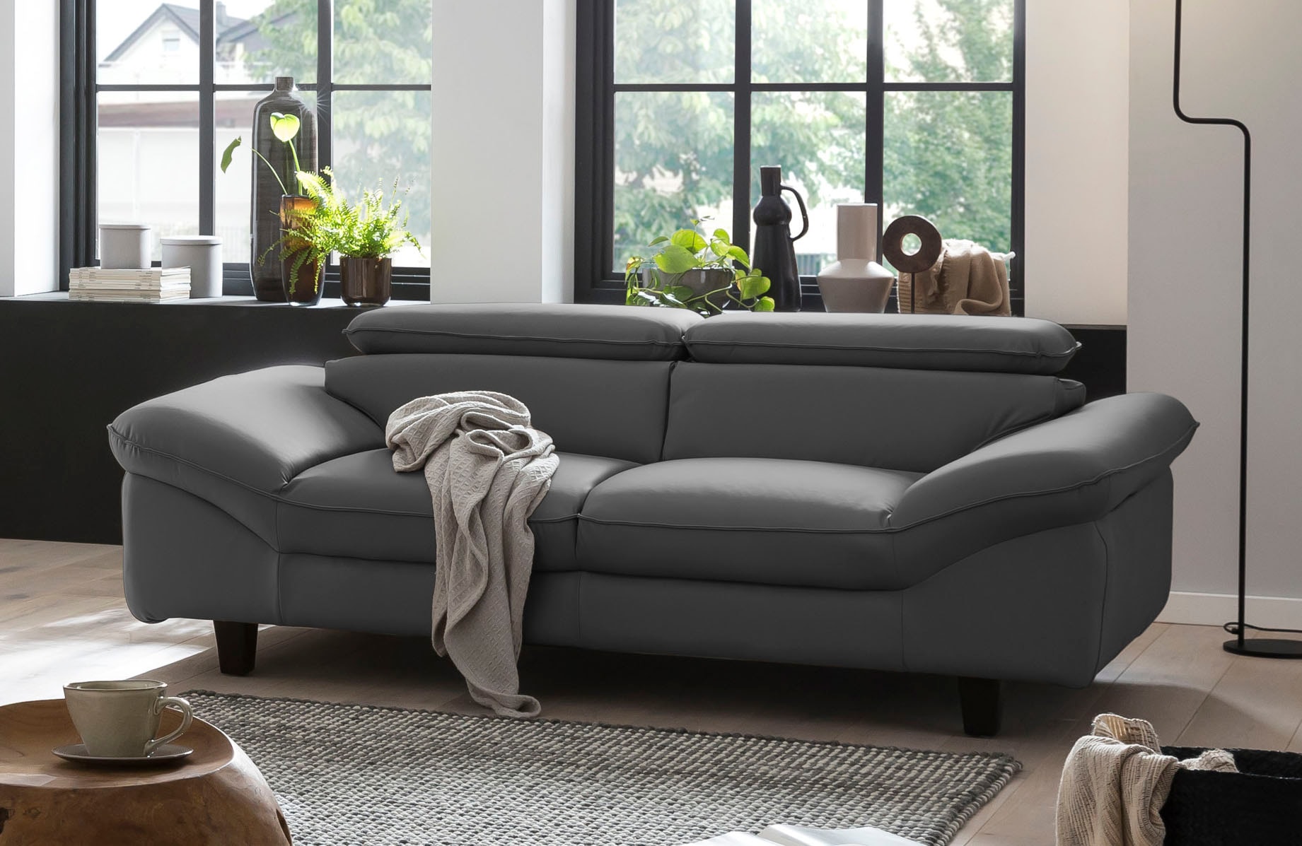 Home affaire 3-Sitzer »Pilot«, Big-Sofa mit Kopfteilverstellung
