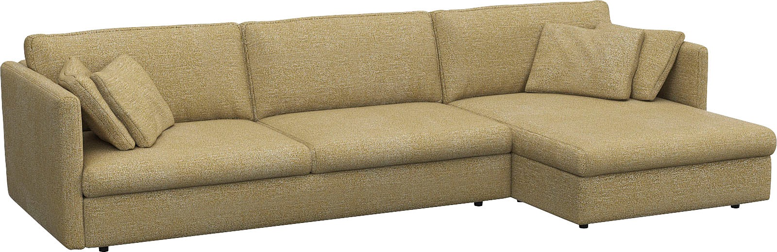 FLEXLUX Ecksofa »Lovane«, Weich & anschmiegsam, große Sitztiefe auf Kaltschaum, Dekokissen inkl.