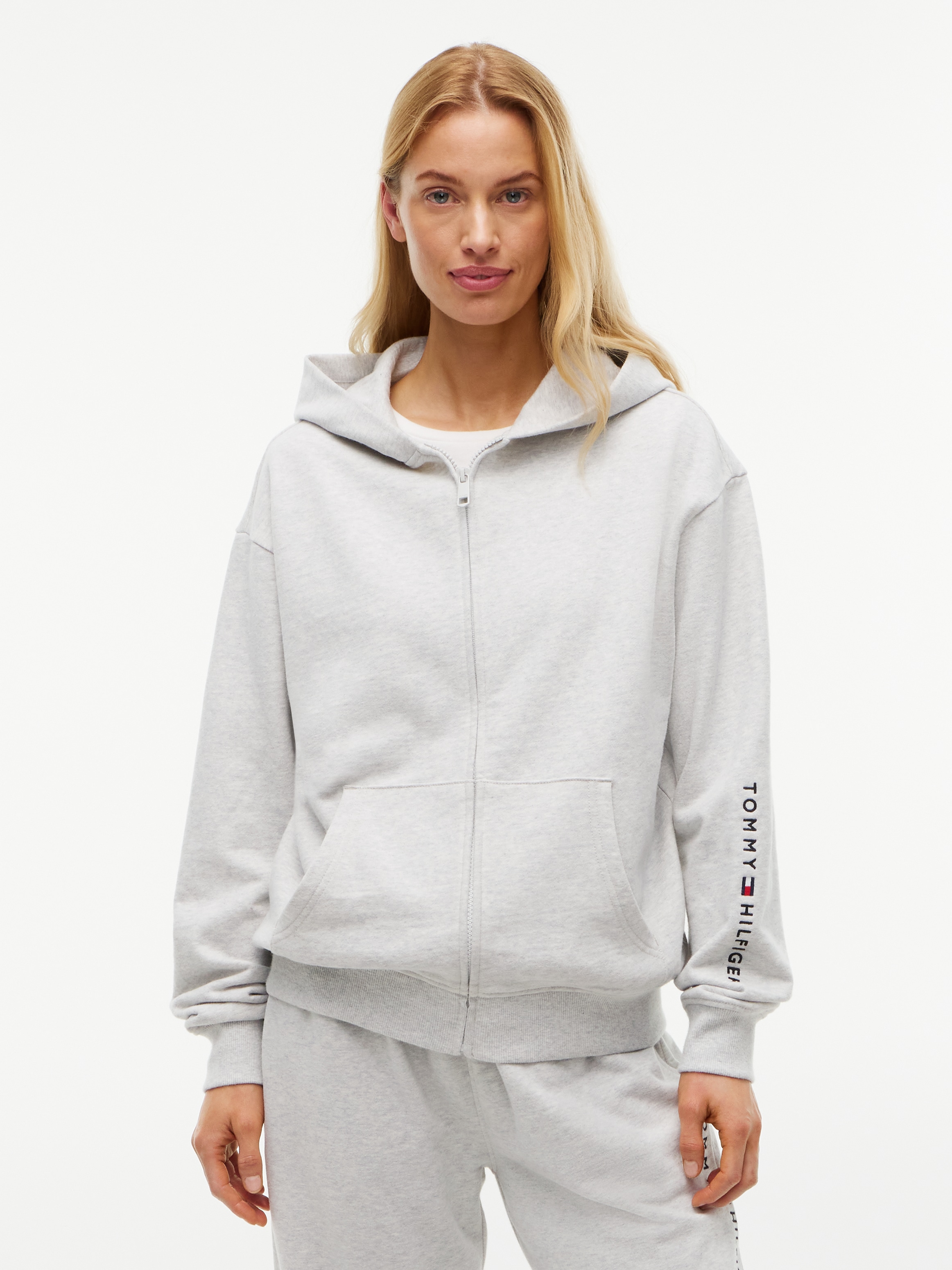 Tommy Hilfiger Underwear Kapuzensweatjacke Packung, normale Passform, Schriftzug am Ärmel