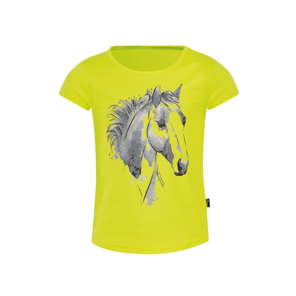 Trigema T-Shirt »TRIGEMA T-Shirt mit niedlichem Pferdemotiv«, (1 tlg.)
