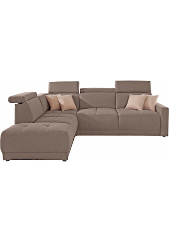 DOMO collection Ecksofa »Ava« su Ottomane Federkern pa...