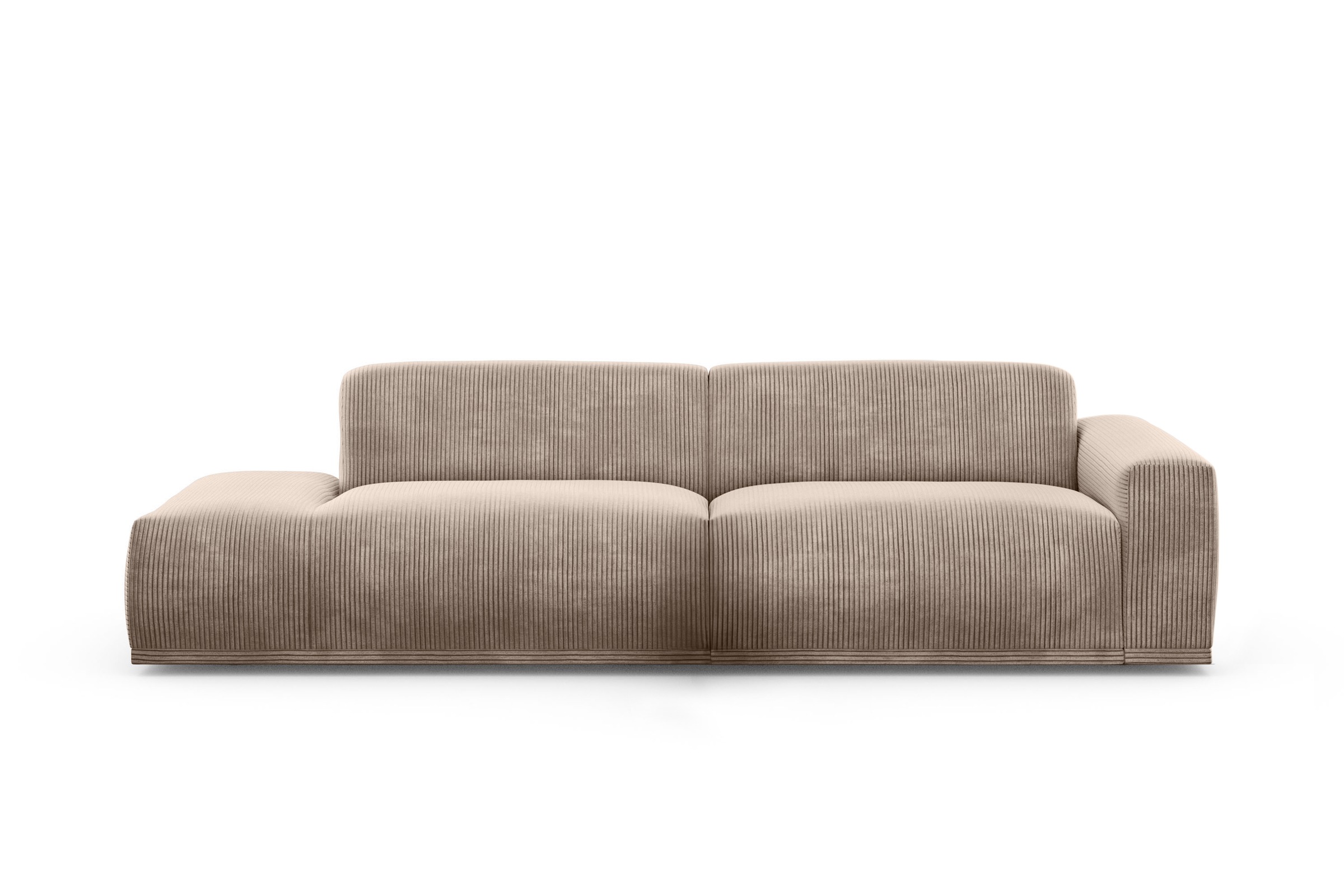 TRENDMANUFAKTUR Big-Sofa »Braga, mit hochwertigem Kaltschaum, Megasofa, in Cord erhältlich«, modernes Big-Sofa, Couch mit hohem Sitzkomfort, 277/72/107 cm (B/H/T)