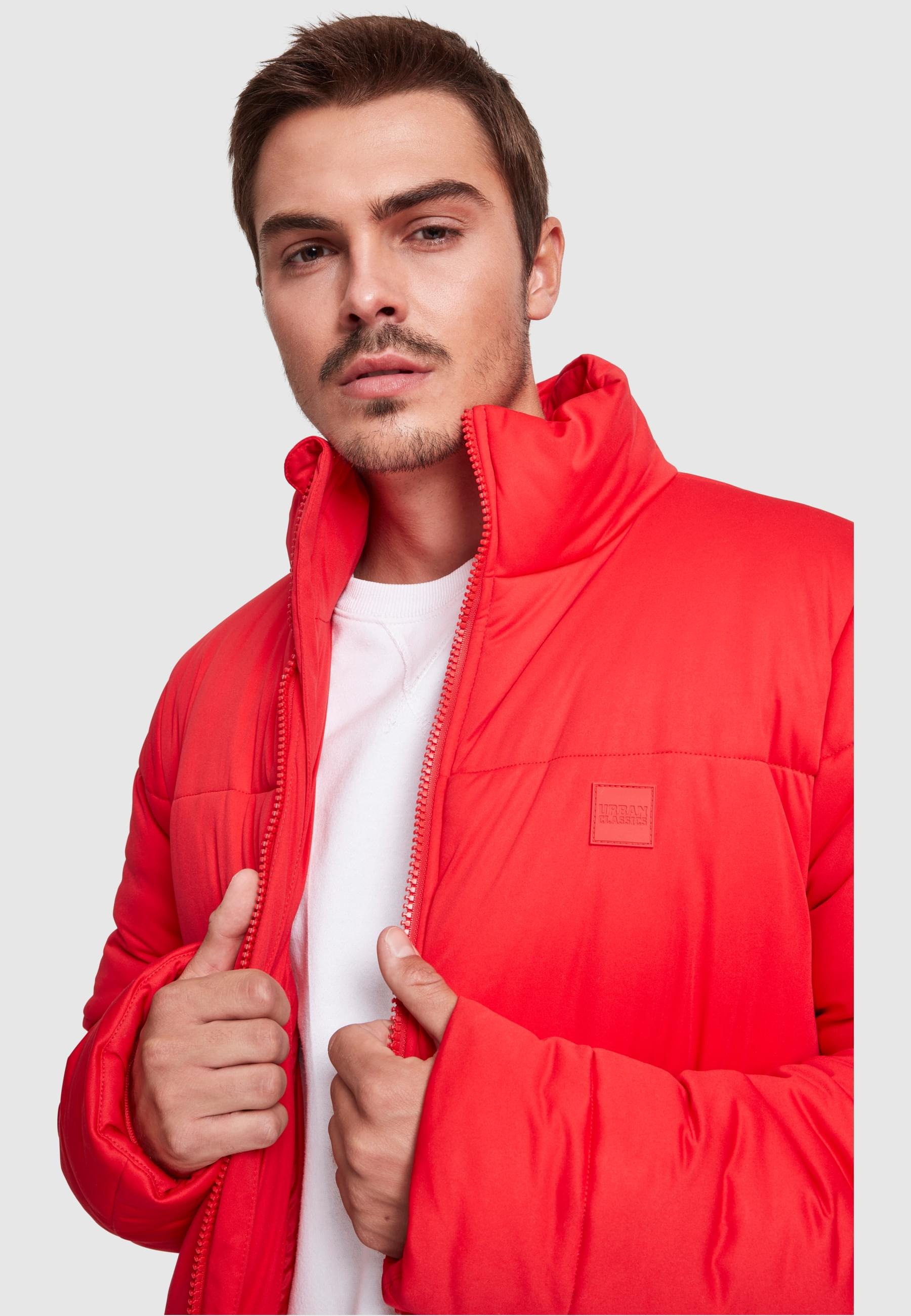 URBAN CLASSICS Winterjacke »Urban Classics Herren Boxy Puffer Jacket«, (1 St.), ohne Kapuze