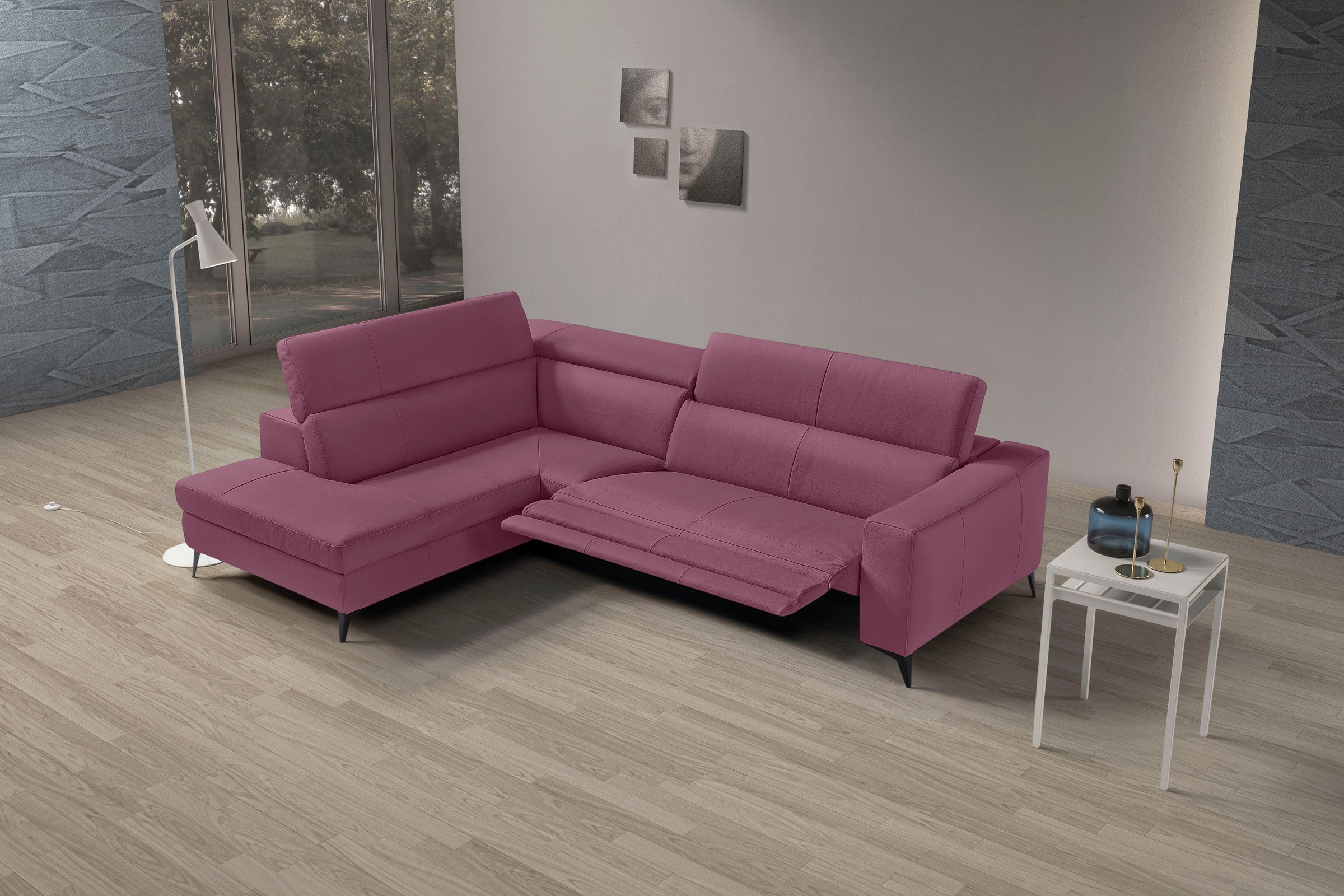 Egoitaliano Ecksofa "Edith, Designsofa mit hohem Sitzkomfort, L-Form" inkl. günstig online kaufen