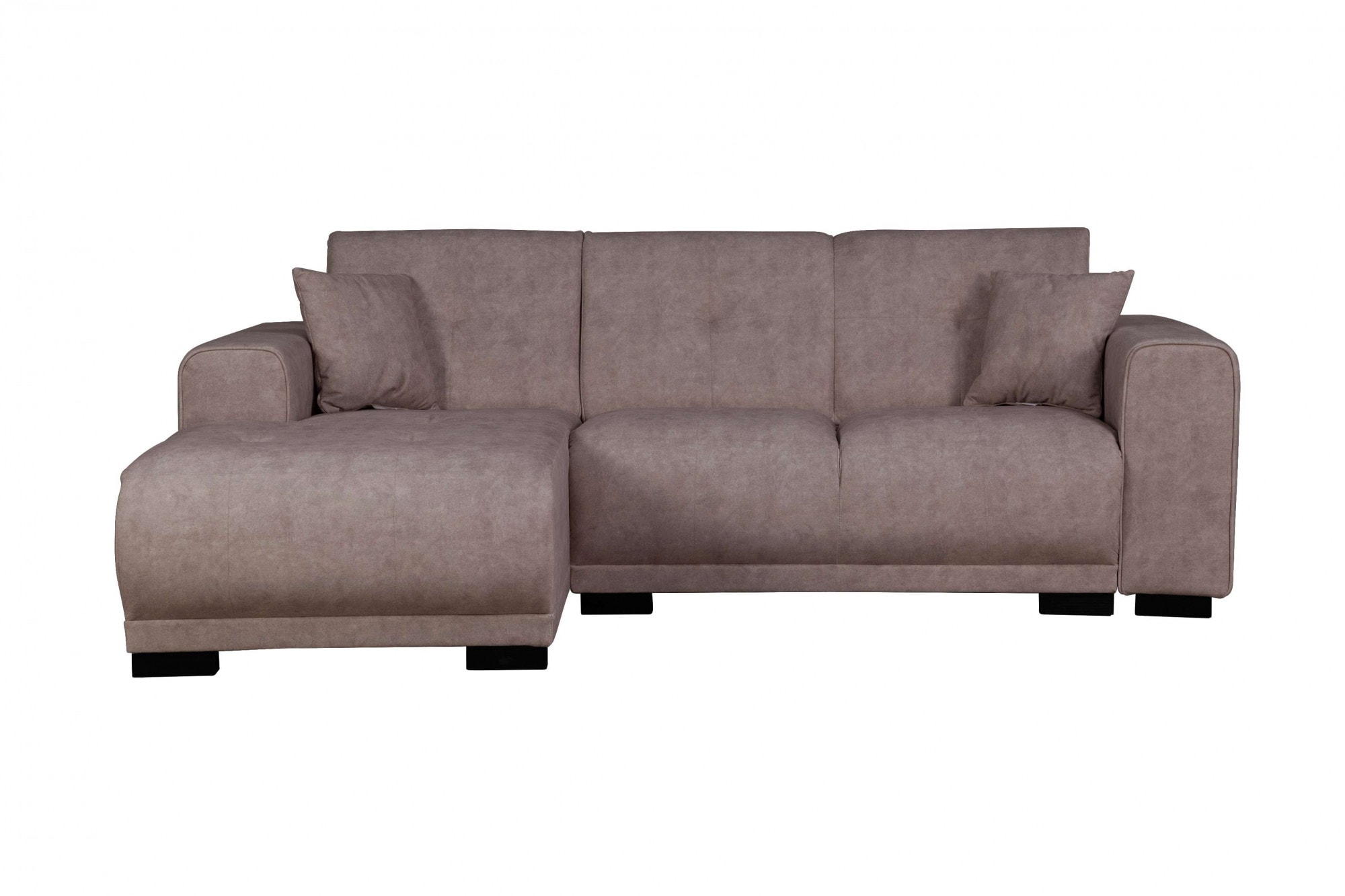 Home affaire Ecksofa "Langeland L-Form" incl. 2 Zierkissen, Recamiere wahlweise links oder rechts