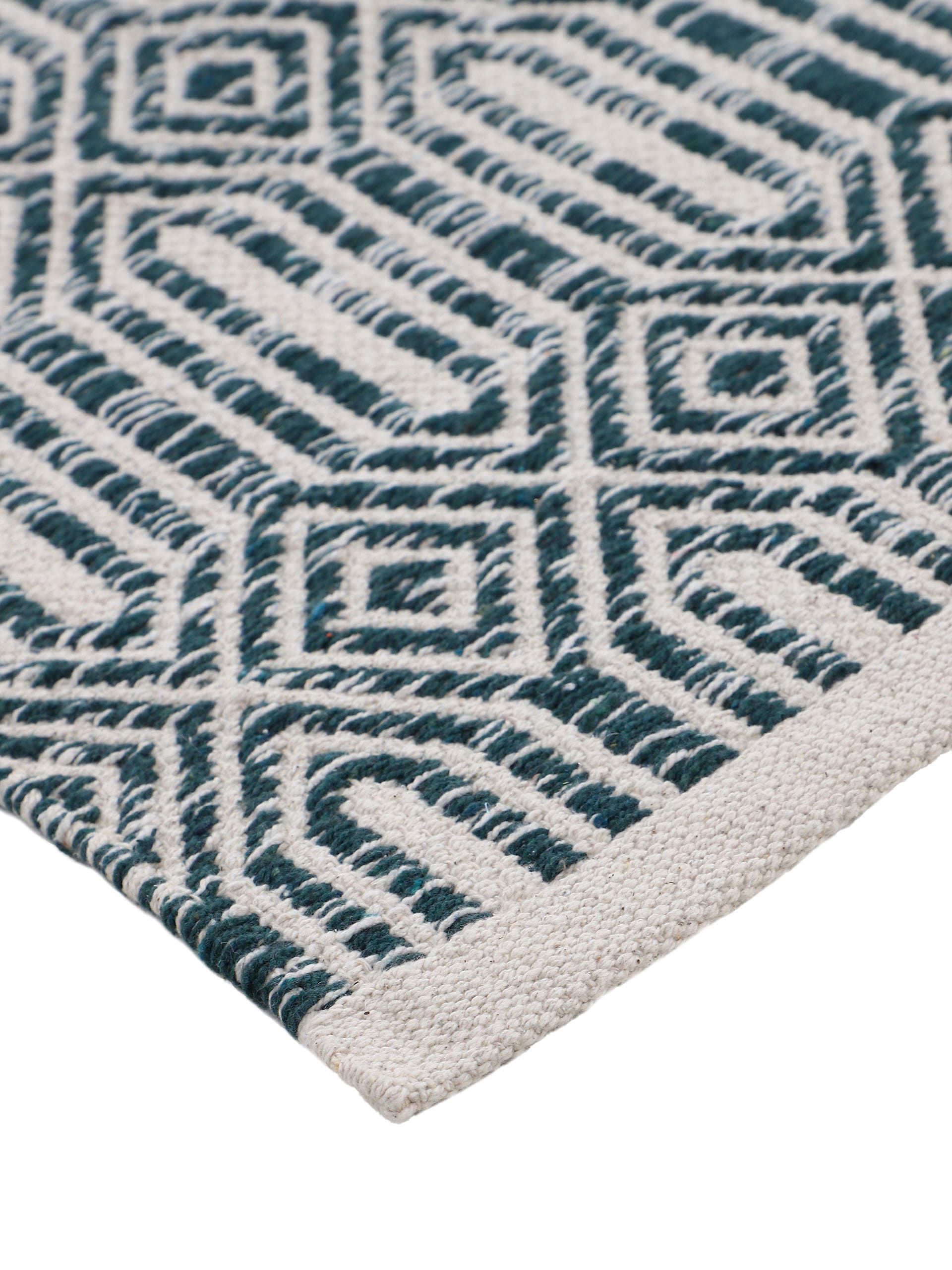 carpetfine Teppich »Kelim Oregan«, rechteckig, 5 mm Höhe, Wendeteppich aus reiner Baumwolle, Wohnzimmer