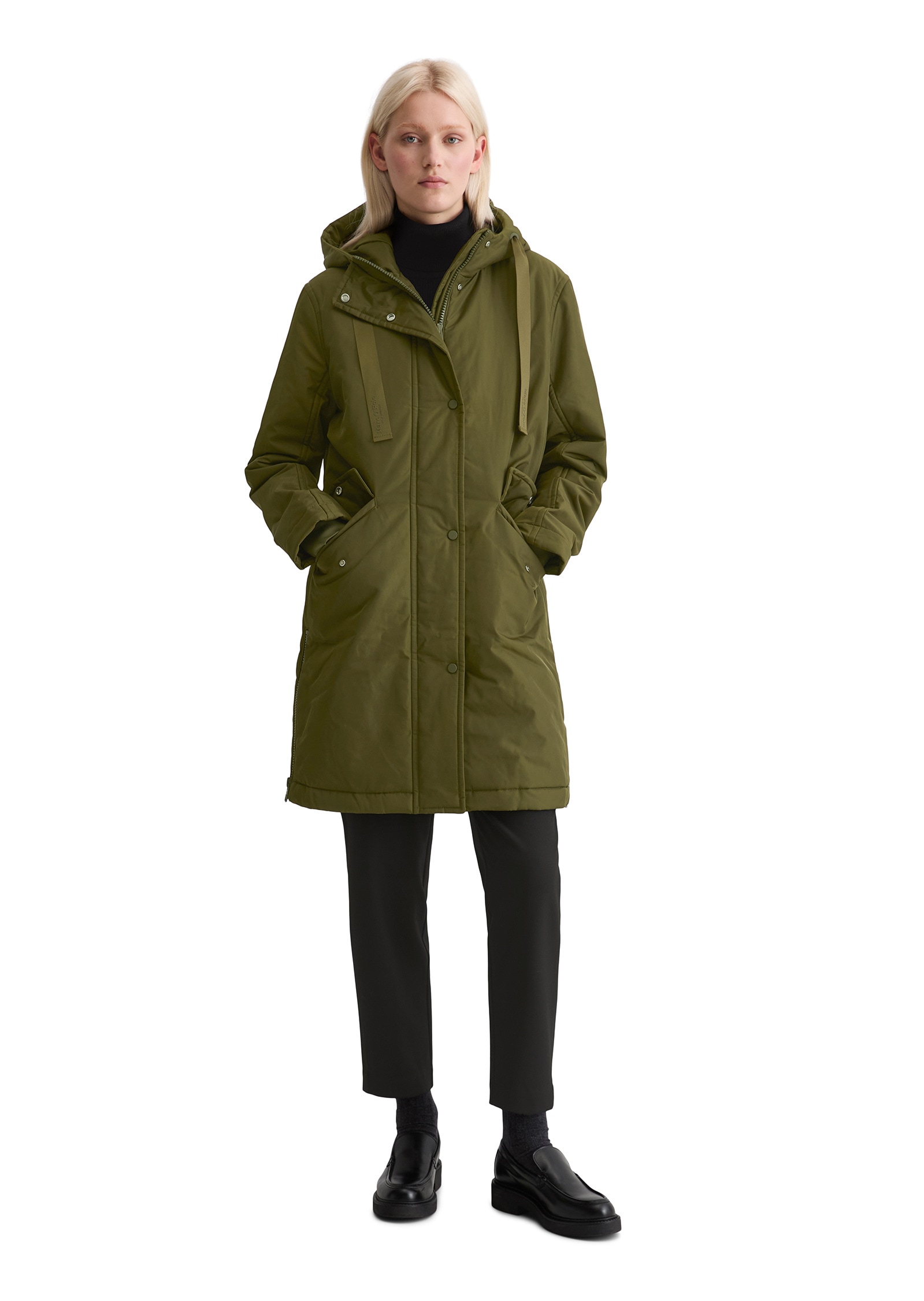Marc O'Polo Outdoorjacke »aus recyeltem Polyester-Twill WR« ohne Kapuze