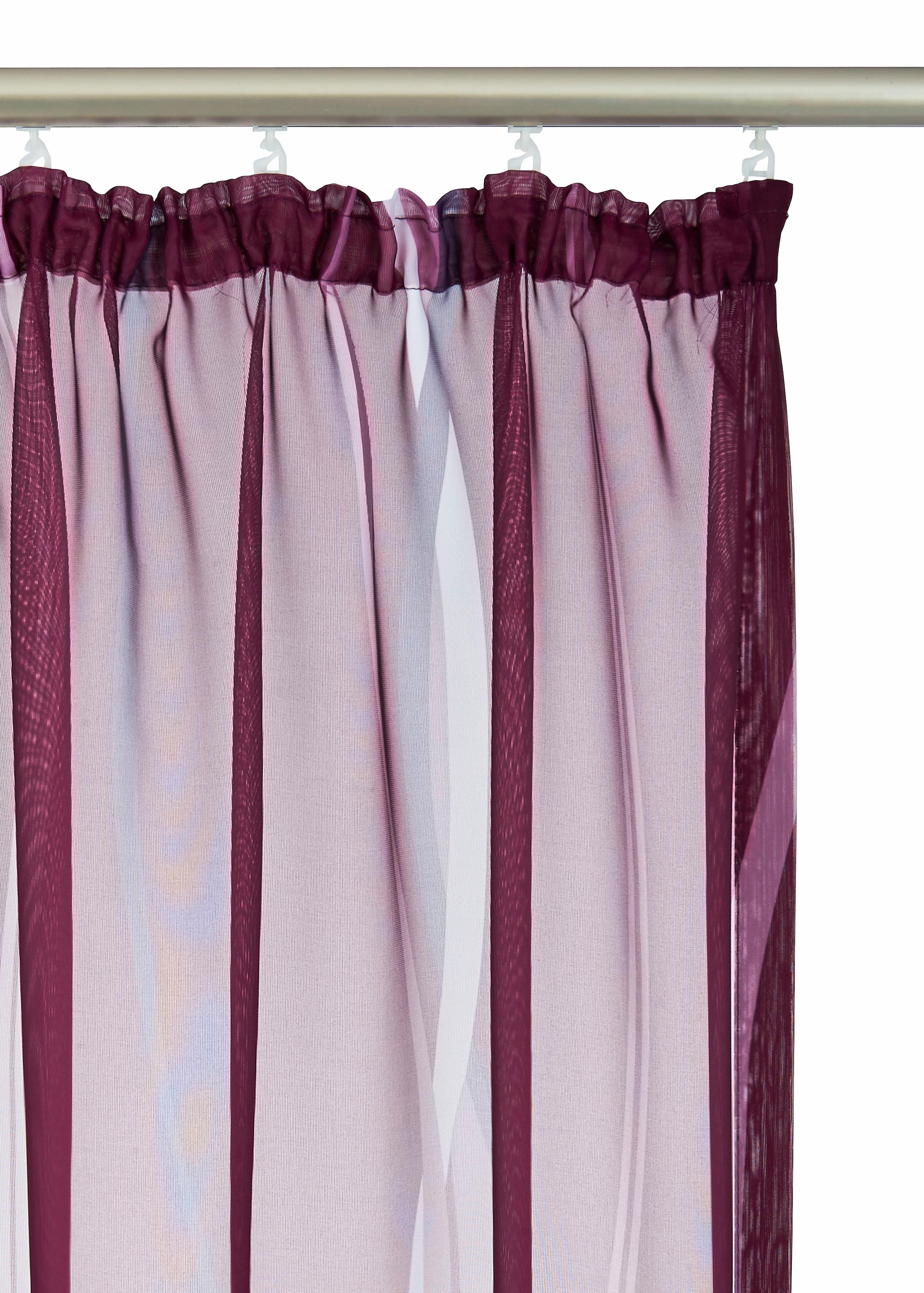 my (2 Polyester | home Gardine 2er-Set, St.), transparent, Voile, BAUR »Dimona«,