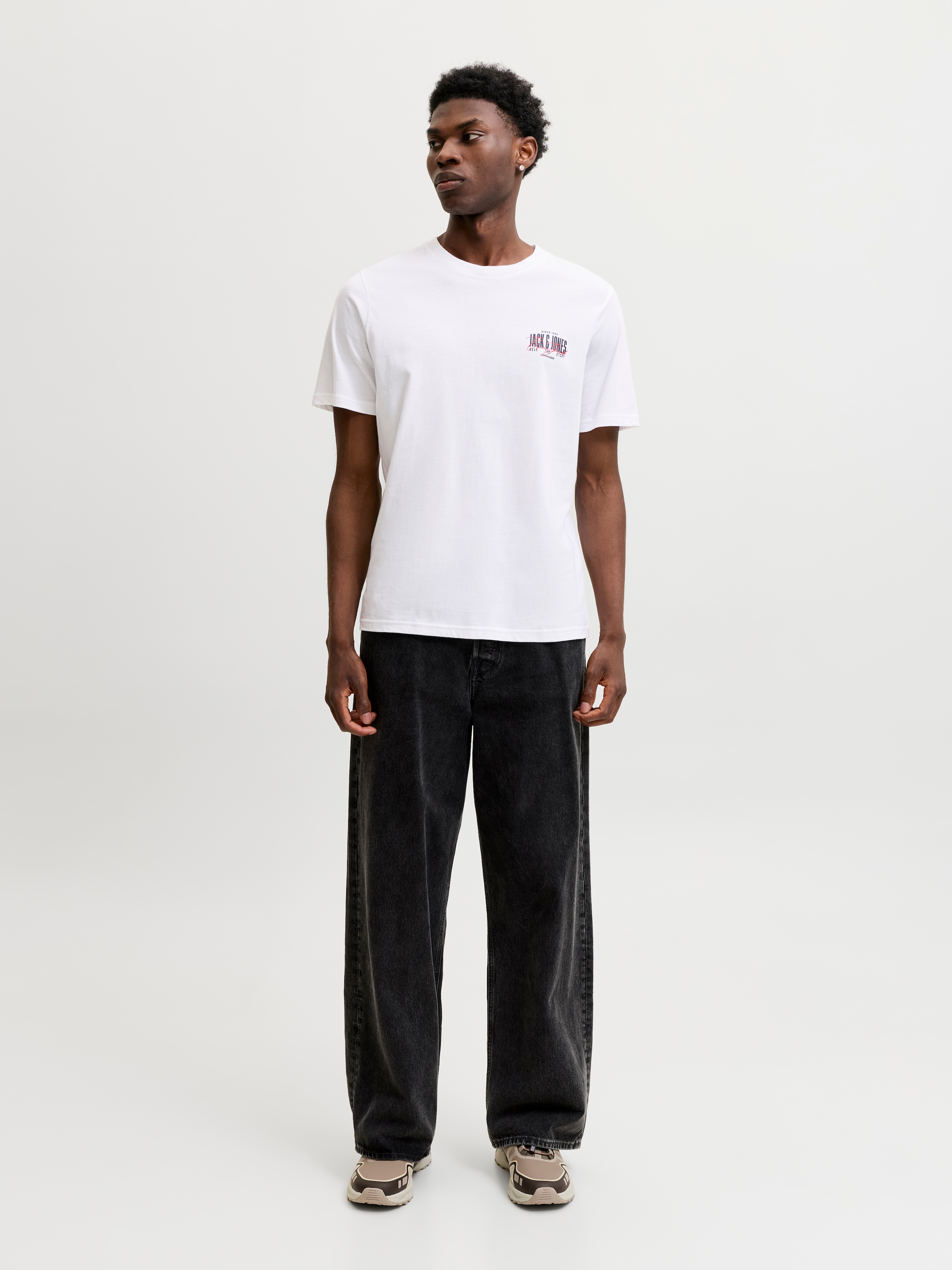 Jack & Jones »JJAERO TEE SS CREW NECK« Baumwolle, regular fit