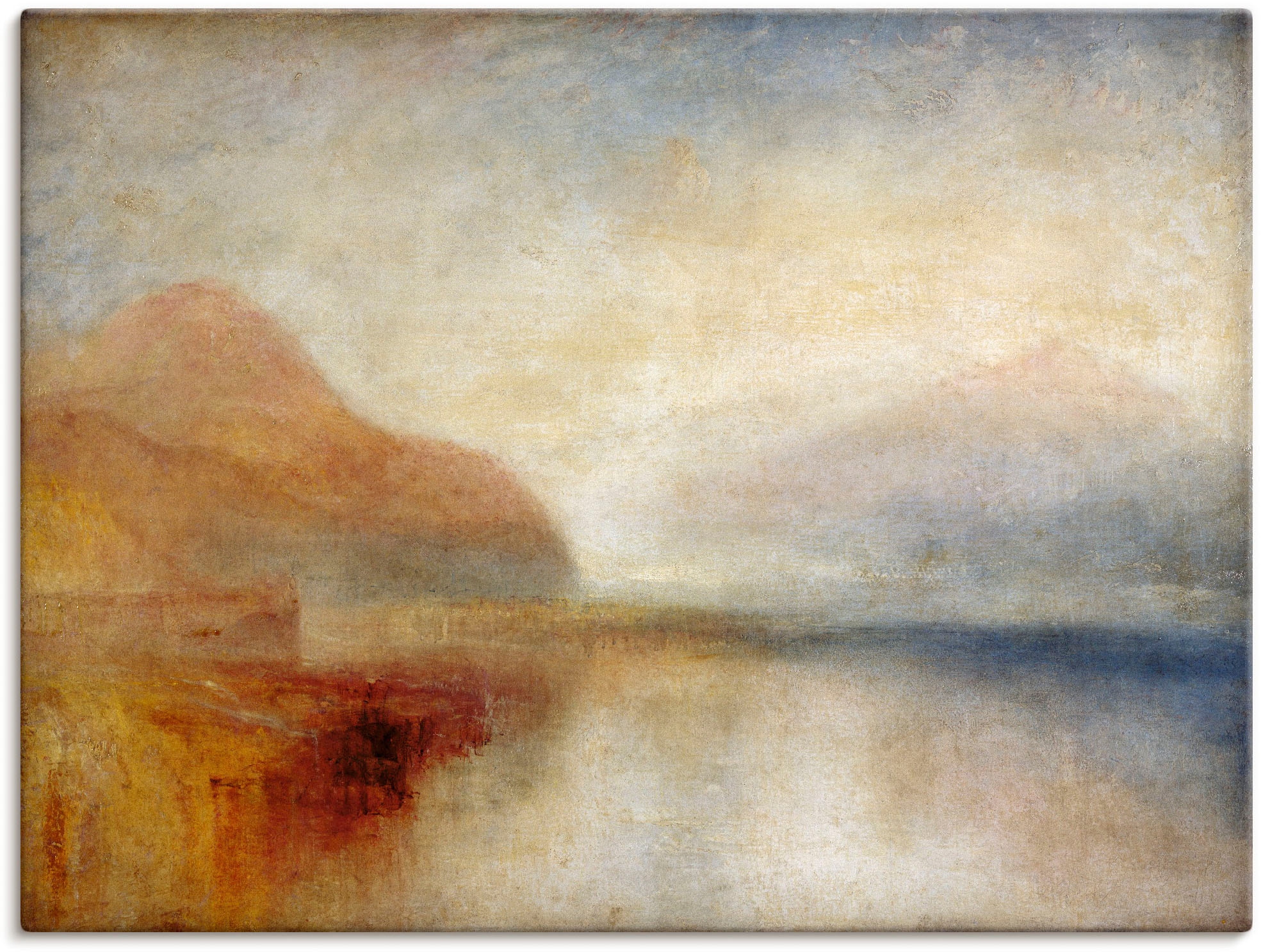 Artland Leinwandbild "Monte Rosa. Um 1835/40", Berge, (1 St.), auf Keilrahmen gespannt