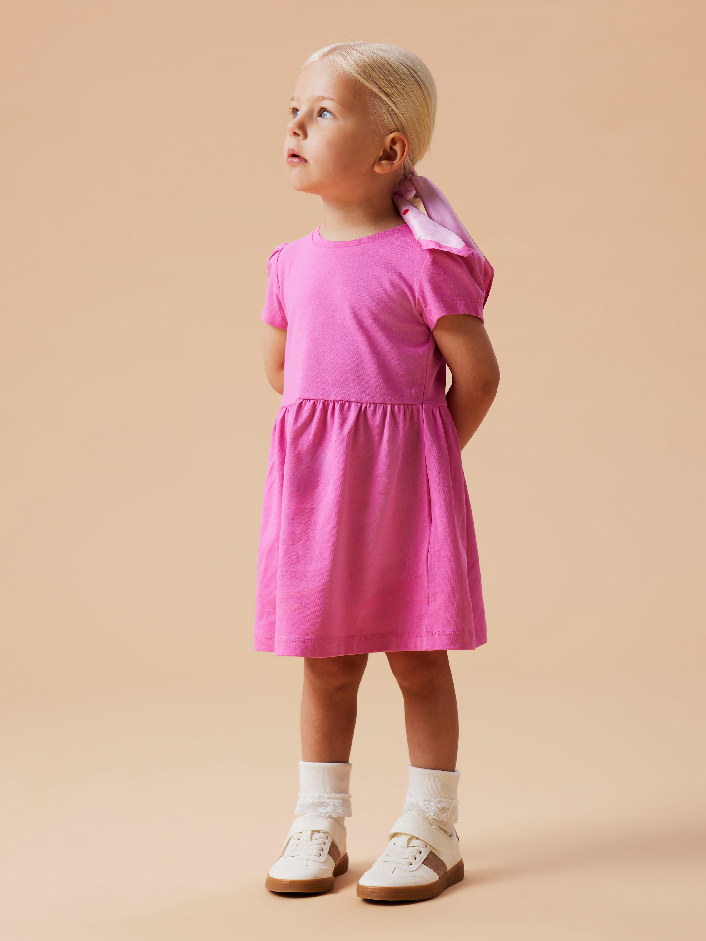 Name It Minikleid »NMFVIVIA SS DRESS NOOS« Baumwolle, kurze Puffärmel